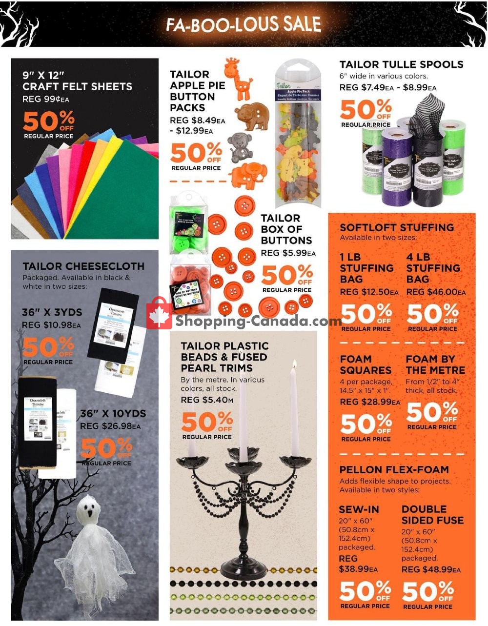 Fabricland flyer from Tuesday October 13, 2020 to Saturday October 31, 2020 - page 12