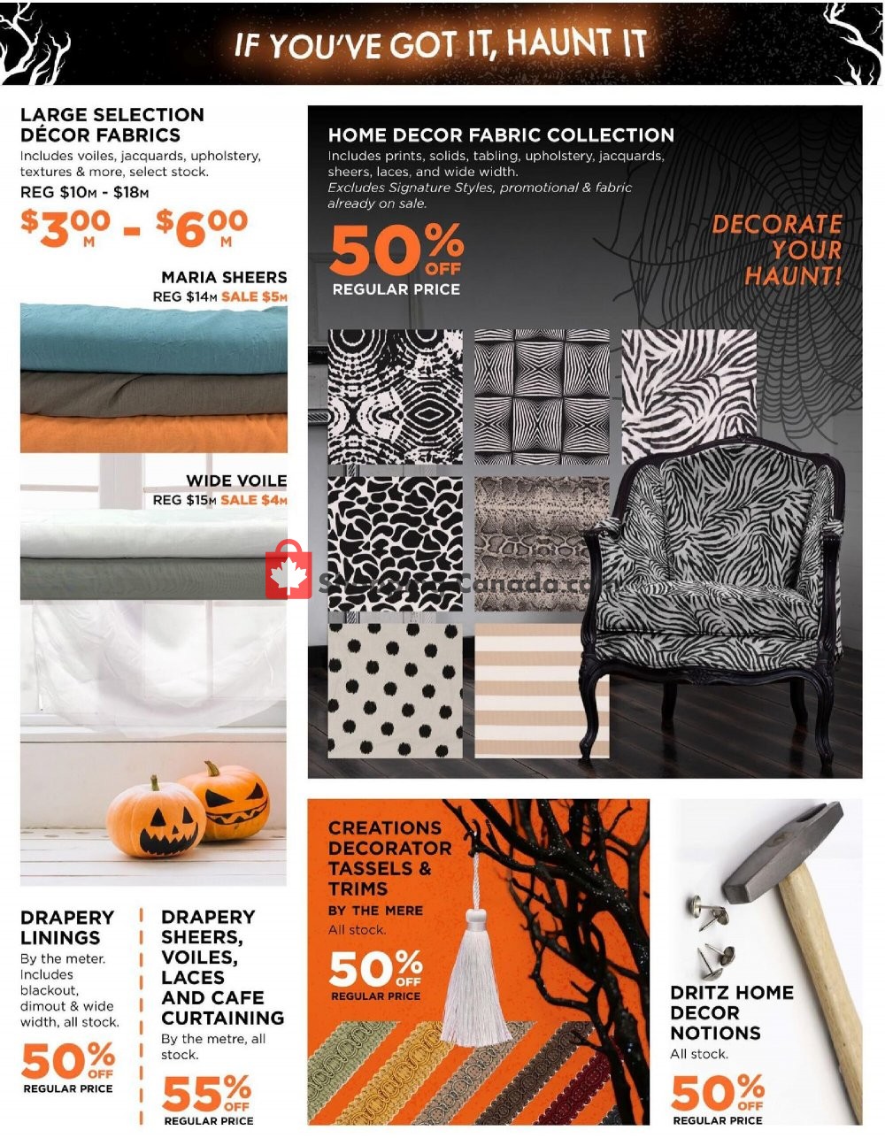 Fabricland flyer from Tuesday October 13, 2020 to Saturday October 31, 2020 - page 13