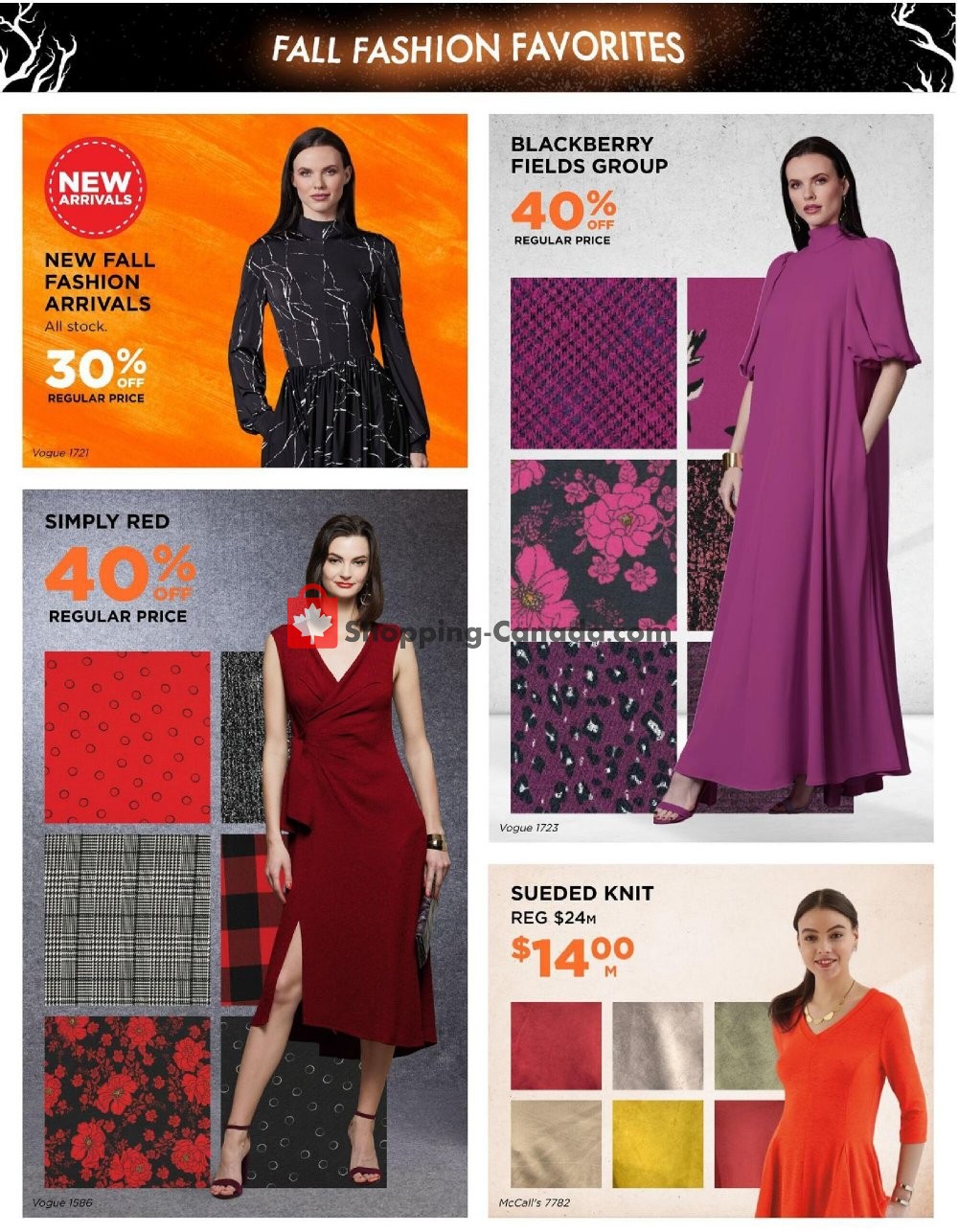 Fabricland flyer from Tuesday October 13, 2020 to Saturday October 31, 2020 - page 17