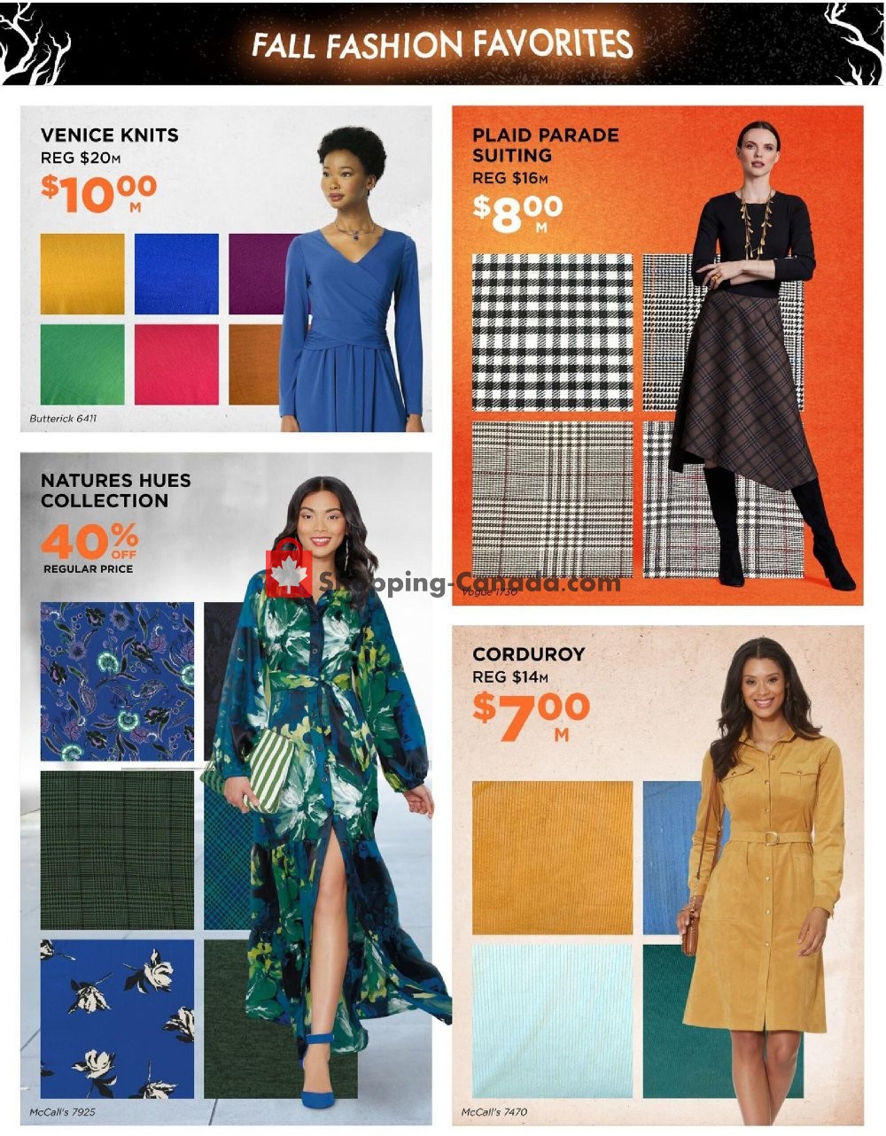 Fabricland flyer from Tuesday October 13, 2020 to Saturday October 31, 2020 - page 18