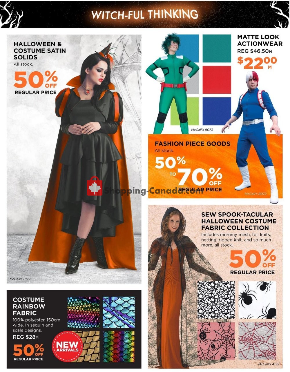 Fabricland flyer from Tuesday October 13, 2020 to Saturday October 31, 2020 - page 6