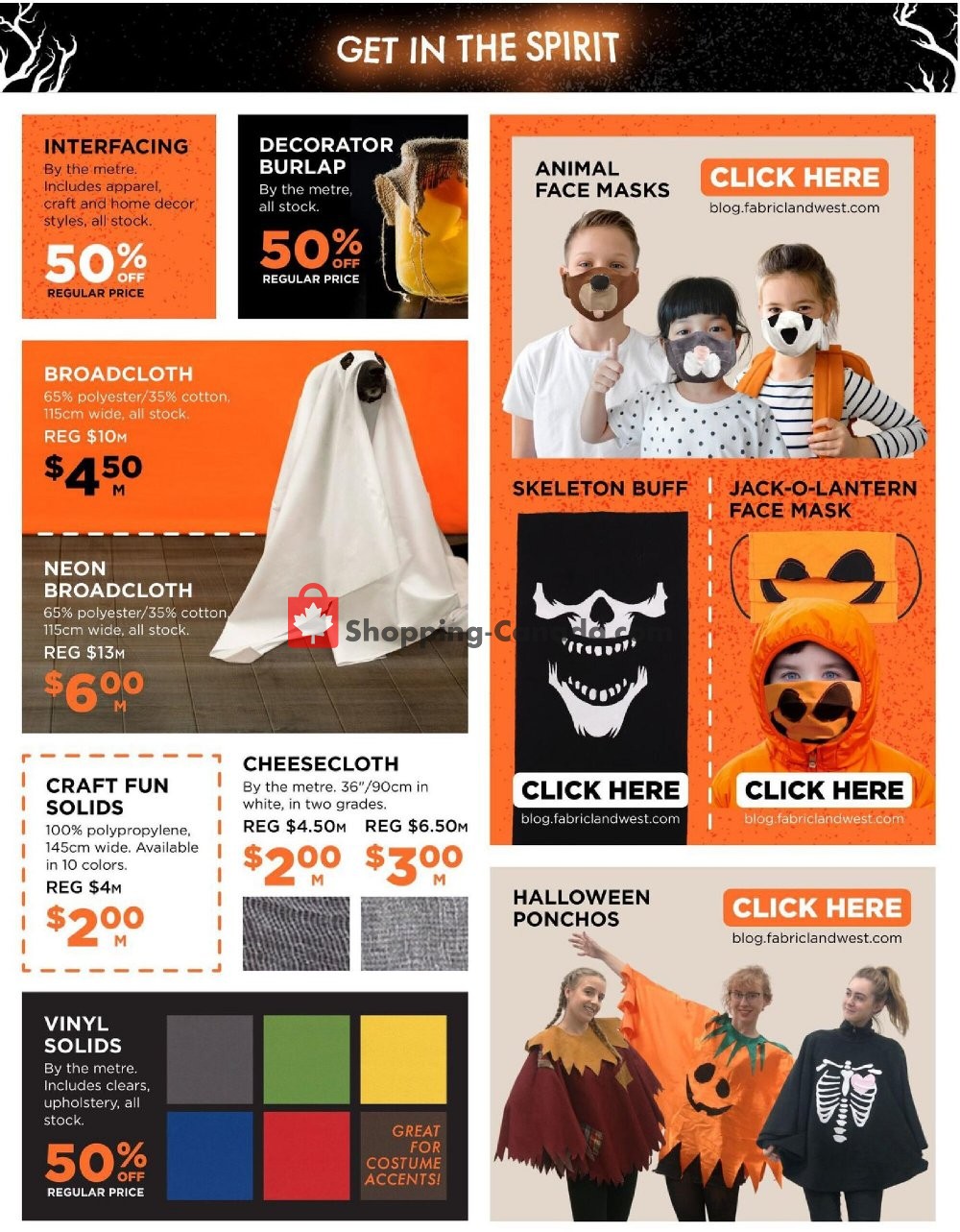 Fabricland flyer from Tuesday October 13, 2020 to Saturday October 31, 2020 - page 7