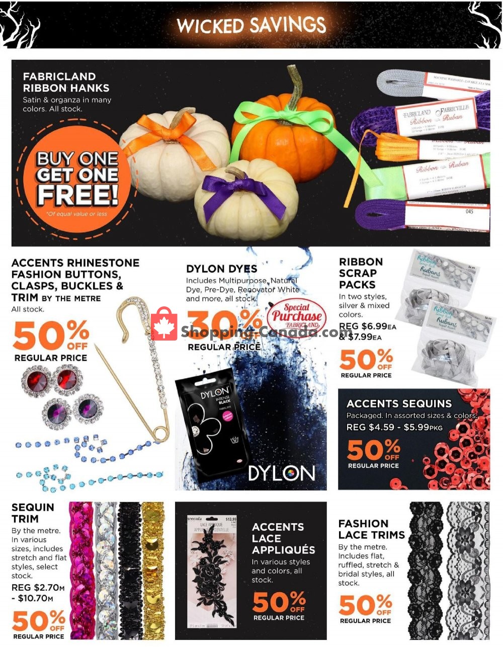 Fabricland flyer from Tuesday October 13, 2020 to Saturday October 31, 2020 - page 9