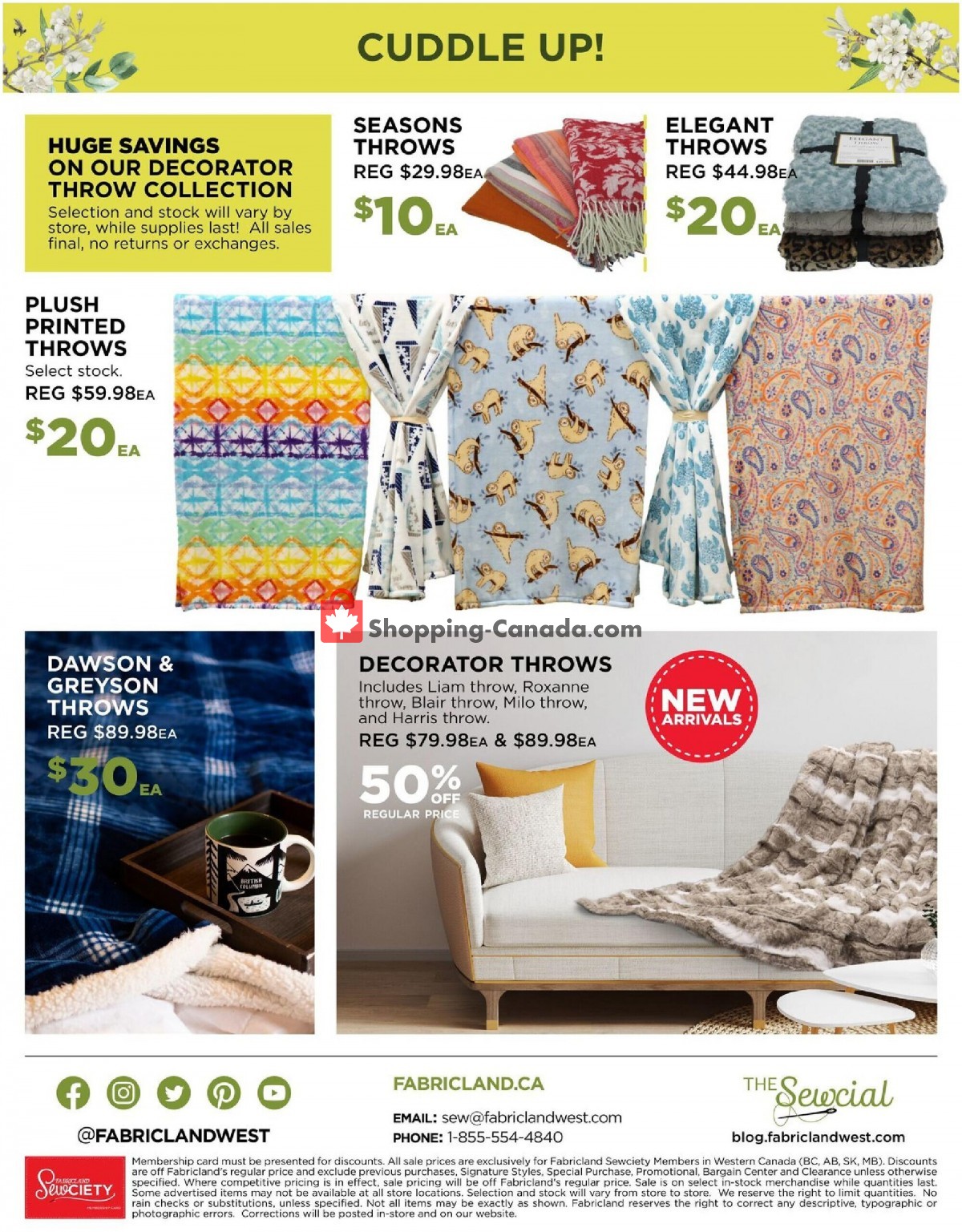 Fabricland flyer from Thursday April 1, 2021 to Friday April 30, 2021 - page 20