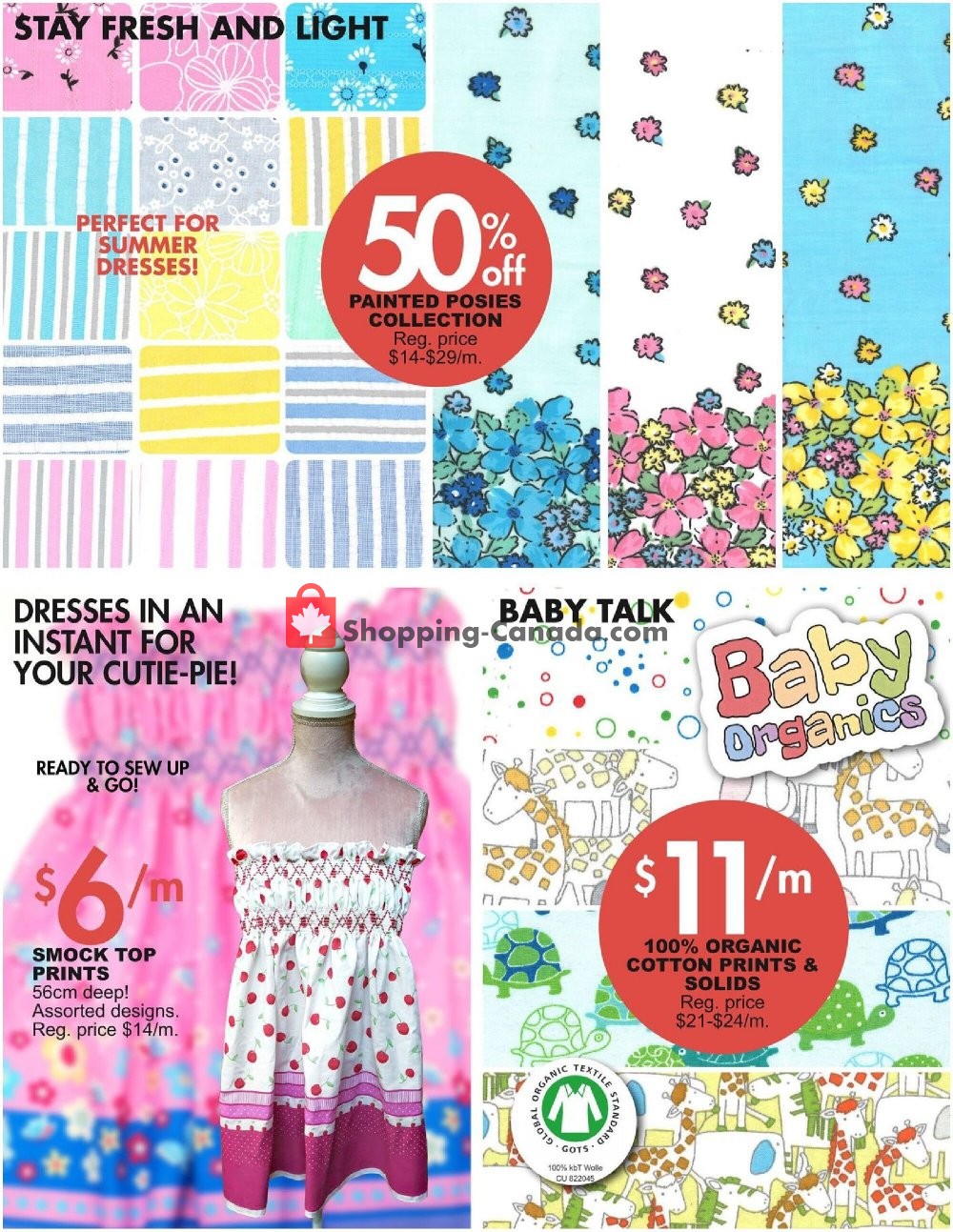 Fabricland Canada, flyer (Spring Summer Sale) June 19 June 30