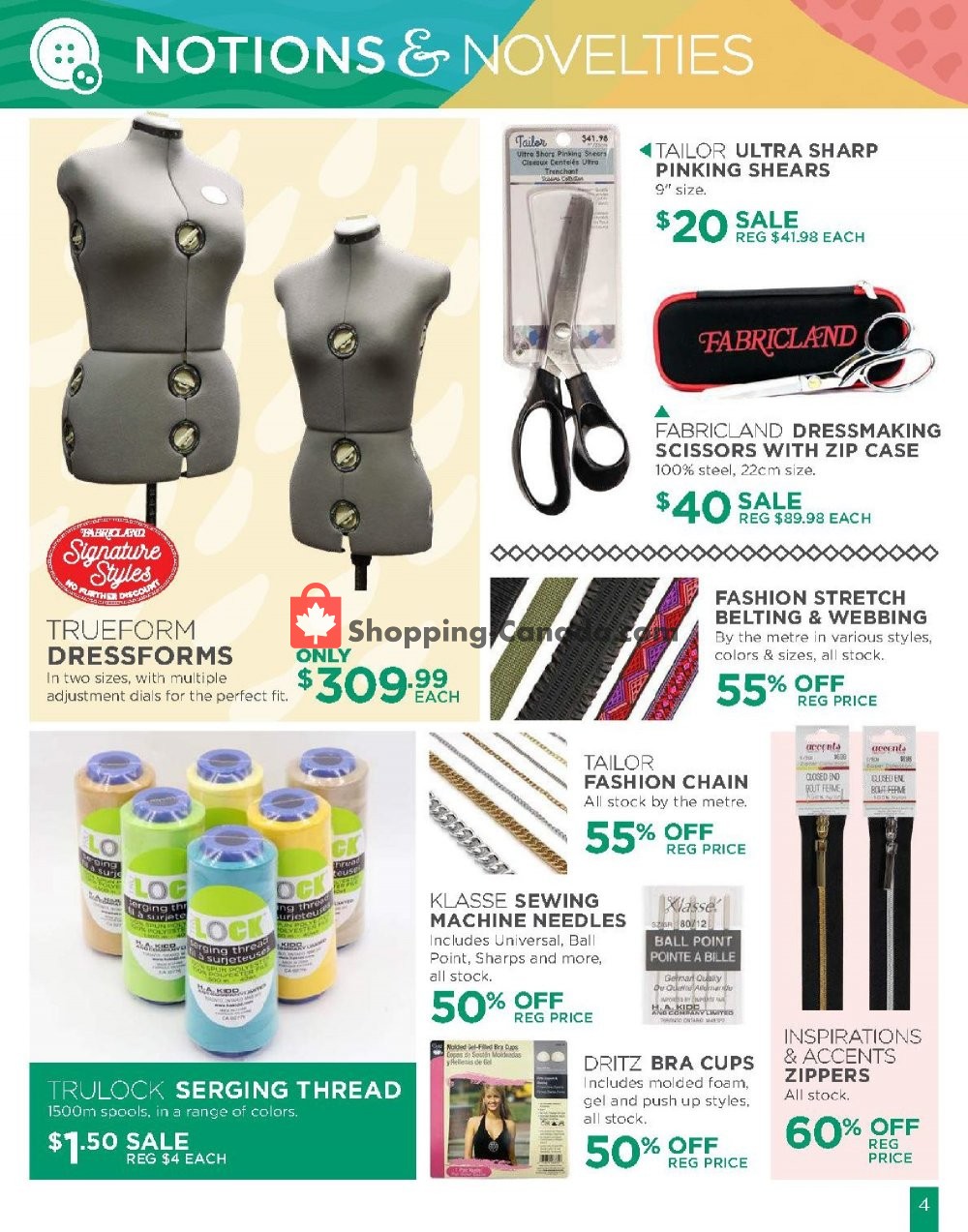 Fabricland flyer from Monday May 13, 2019 to Sunday May 26, 2019 - page 4