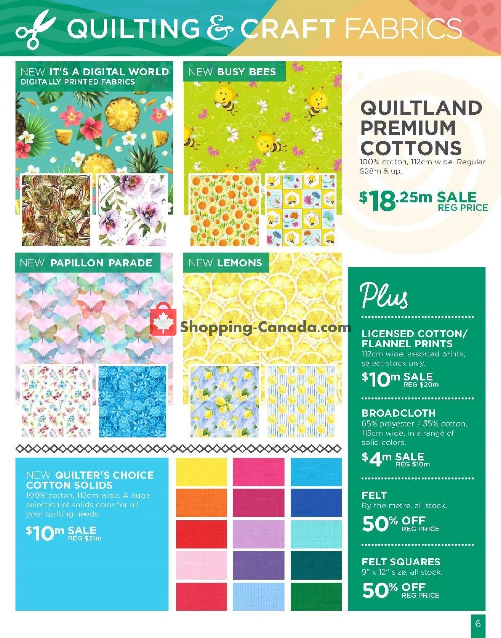 Fabricland flyer from Monday May 13, 2019 to Sunday May 26, 2019 - page 6
