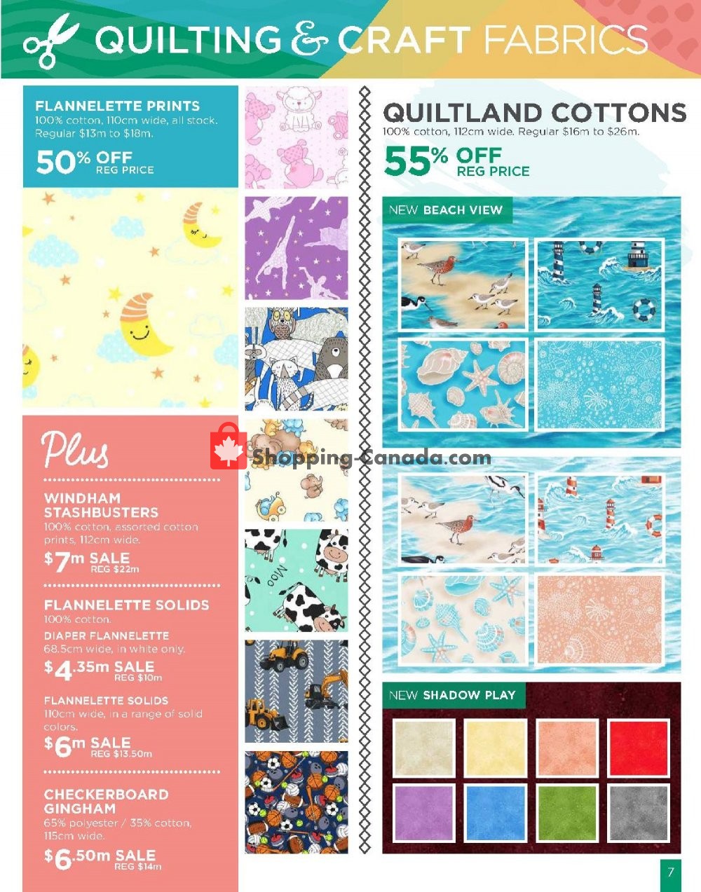 Fabricland flyer from Monday May 13, 2019 to Sunday May 26, 2019 - page 7
