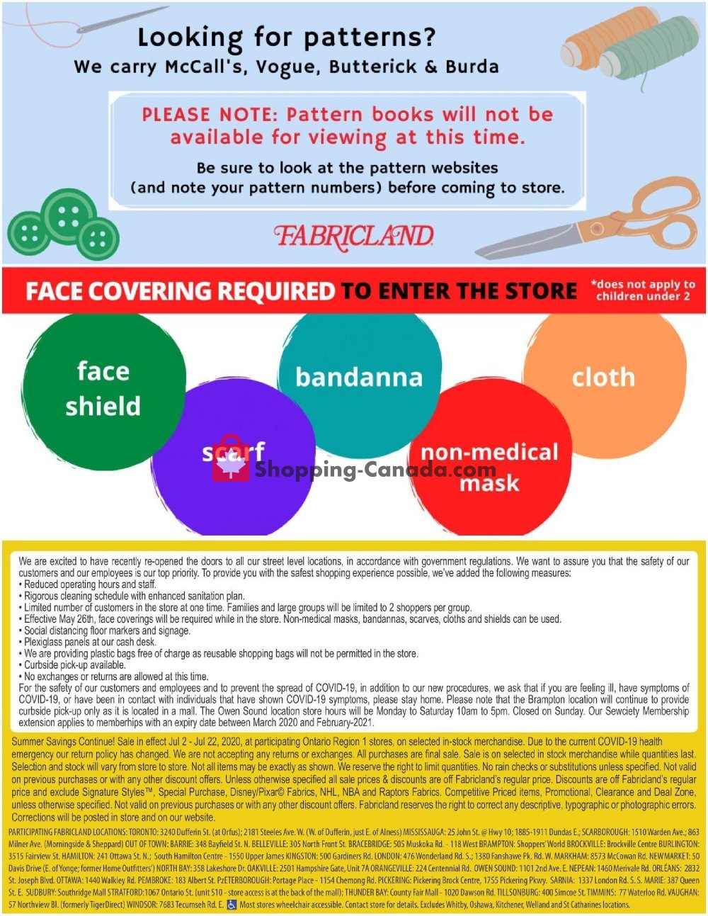 Fabricland flyer from Thursday July 2, 2020 to Wednesday July 22, 2020 - page 17