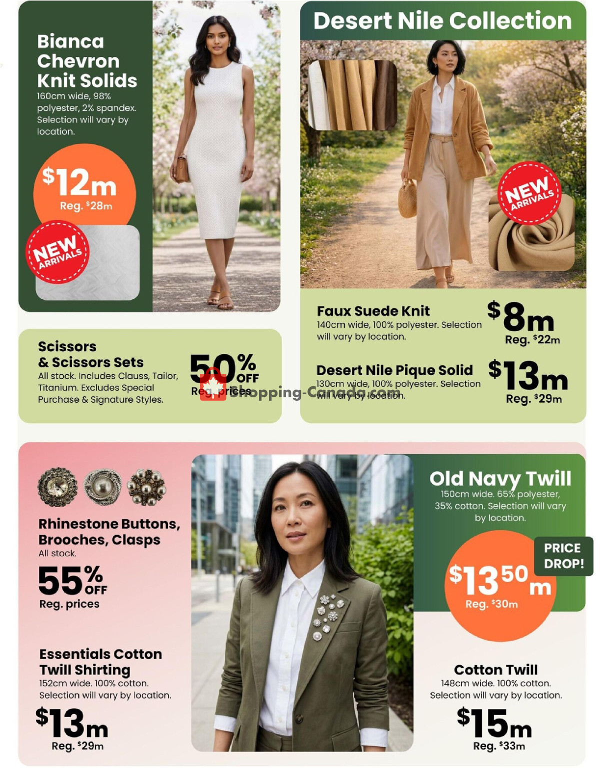 Fabricland flyer from Saturday April 4, 2026 to Thursday April 30, 2026 - page 3