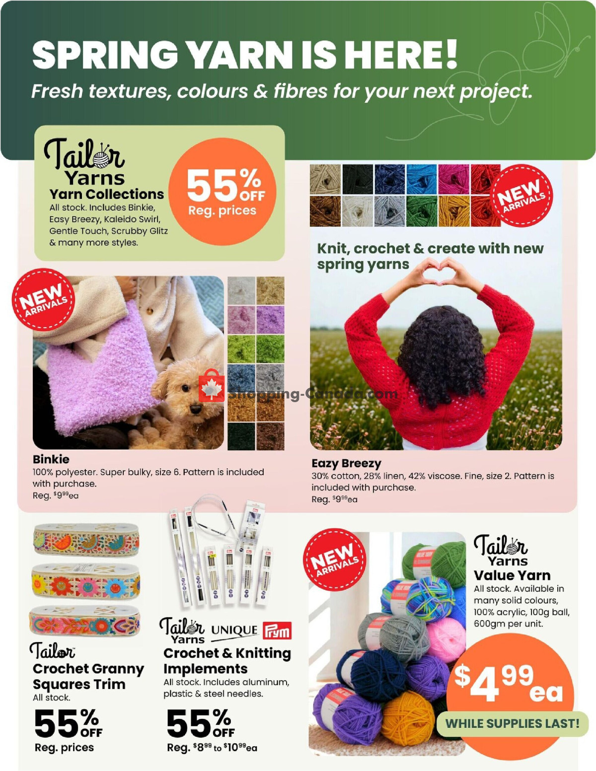 Fabricland flyer from Saturday April 4, 2026 to Thursday April 30, 2026 - page 9