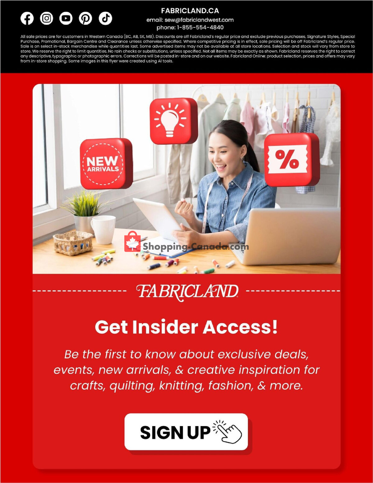 Fabricland flyer from Saturday August 1, 2026 to Monday August 31, 2026 - page 14