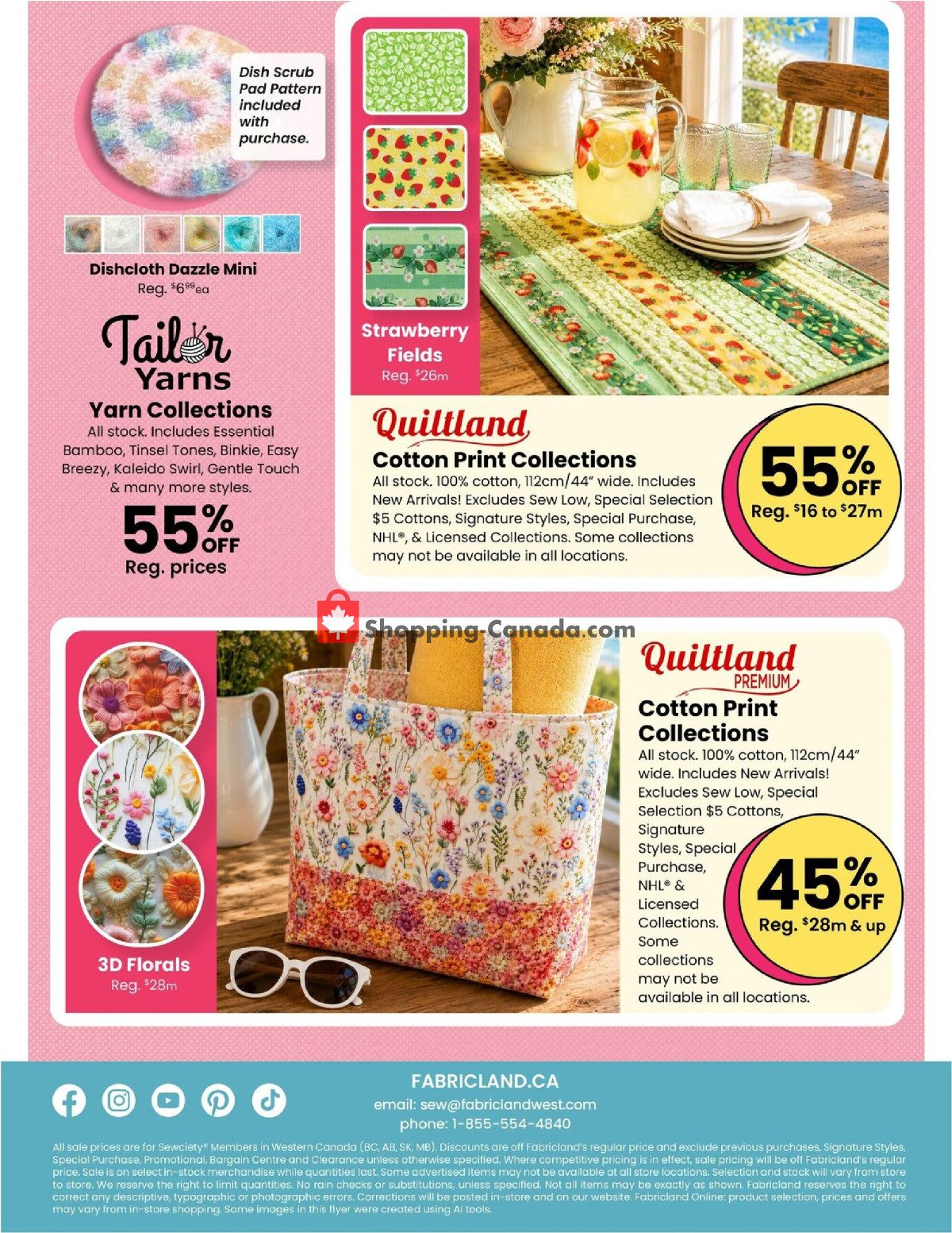 Fabricland flyer from Friday June 12, 2026 to Friday July 31, 2026 - page 15