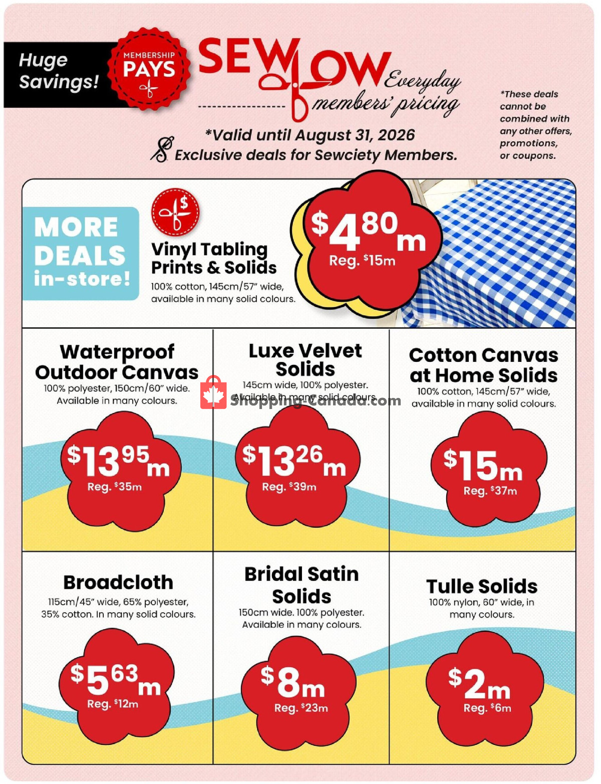 Fabricland flyer from Friday June 12, 2026 to Friday July 31, 2026 - page 7