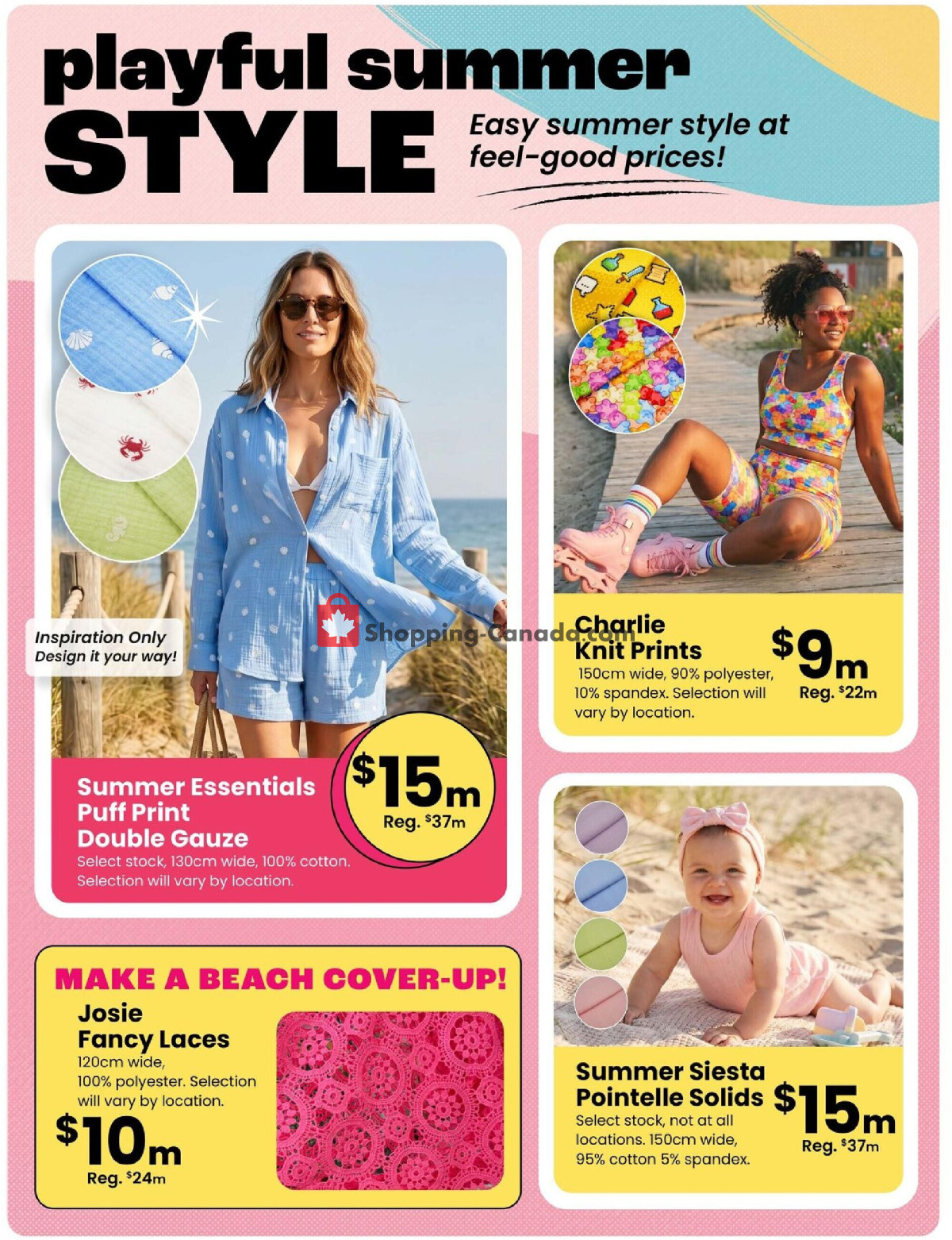Fabricland flyer from Friday June 12, 2026 to Friday July 31, 2026 - page 9
