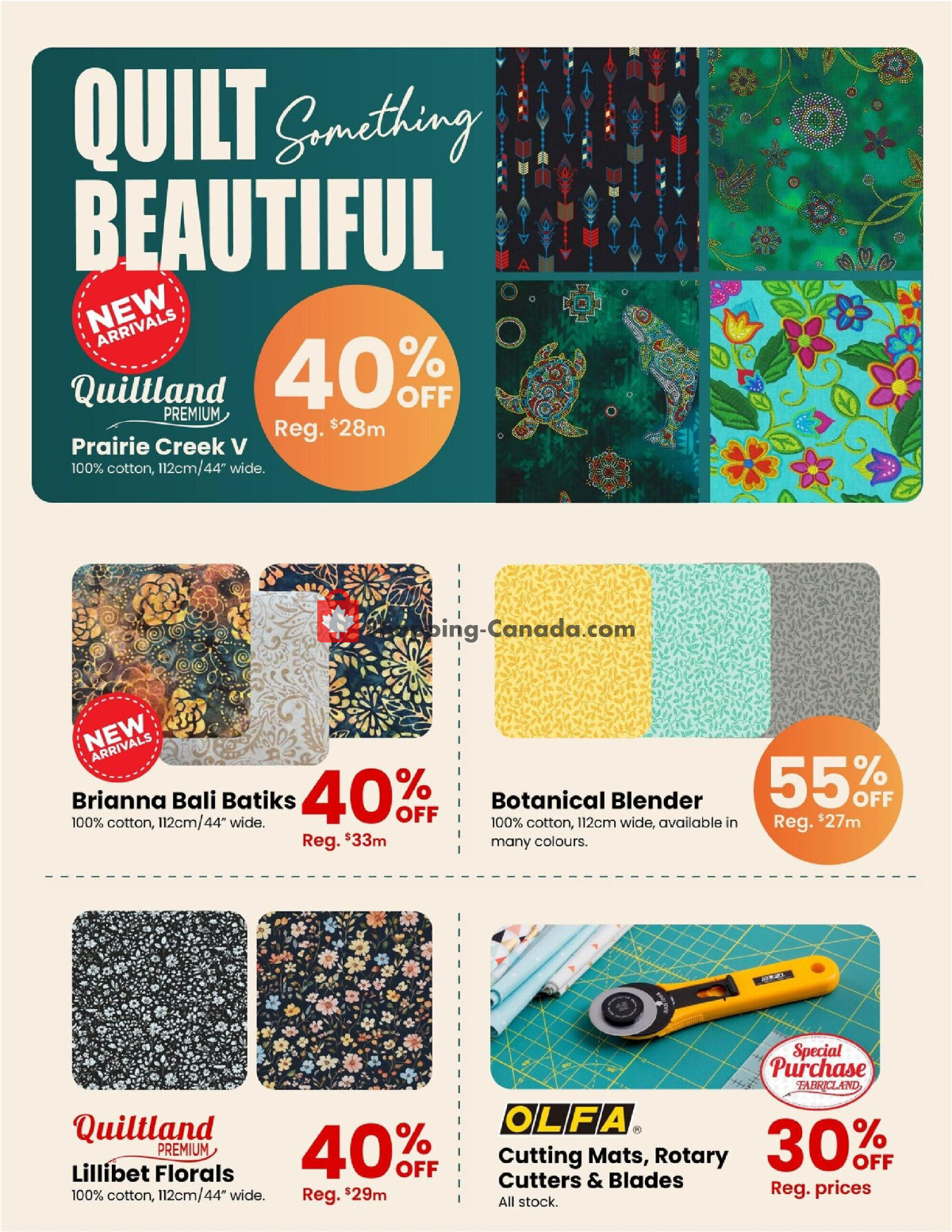 Fabricland flyer from Tuesday September 1, 2026 to Wednesday September 30, 2026 - page 3