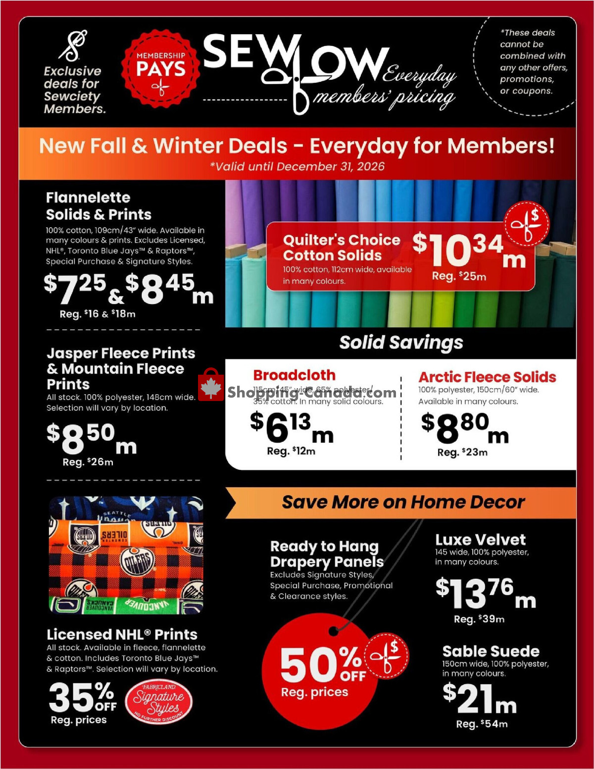 Fabricland flyer from Tuesday September 1, 2026 to Wednesday September 30, 2026 - page 5