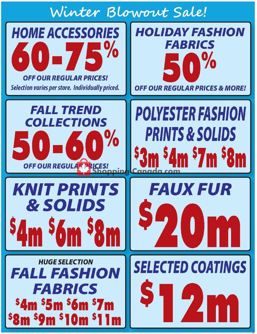 Fabricland flyer from Thursday January 3, 2019 to Thursday January 31, 2019 - page 2