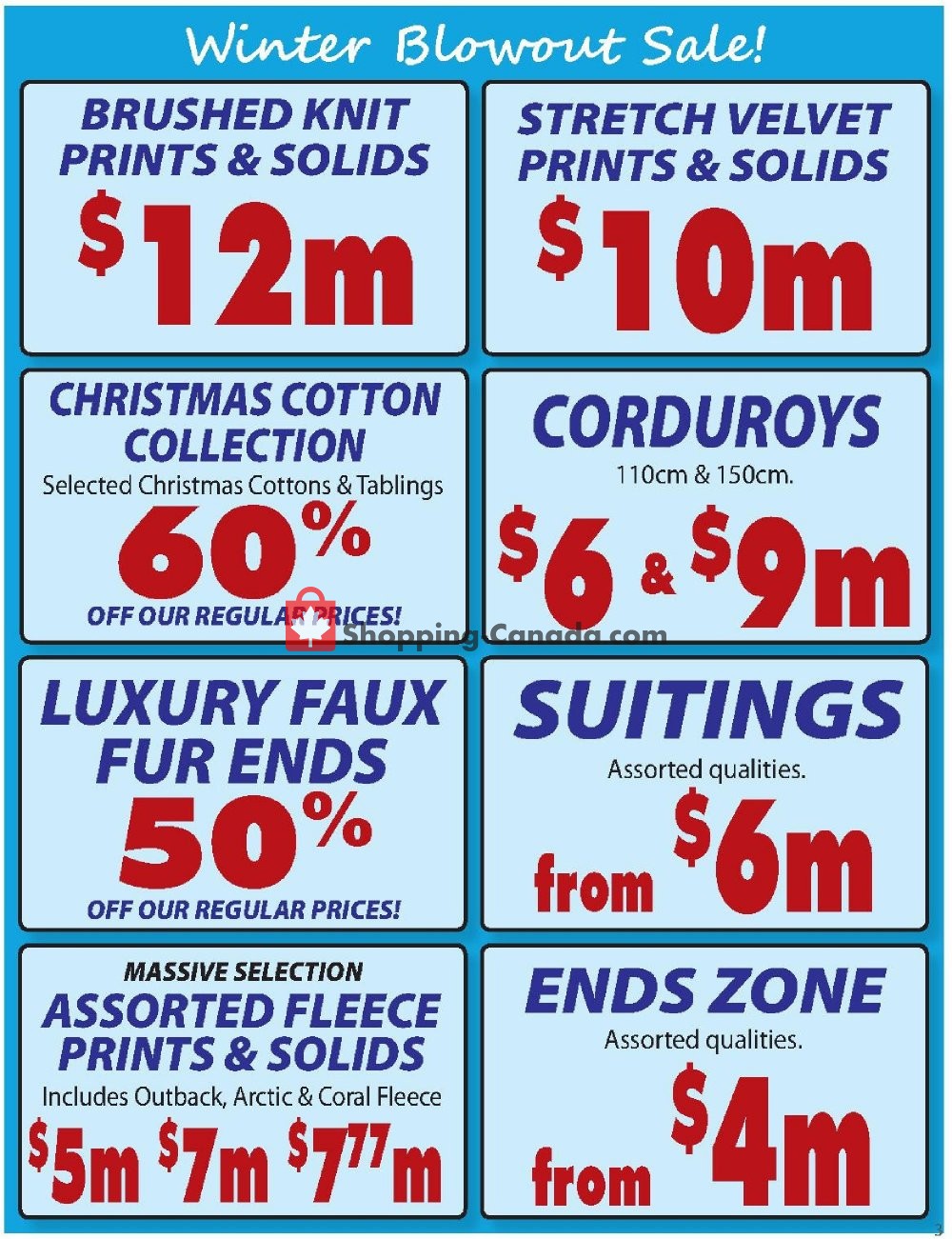Fabricland flyer from Thursday January 3, 2019 to Thursday January 31, 2019 - page 3