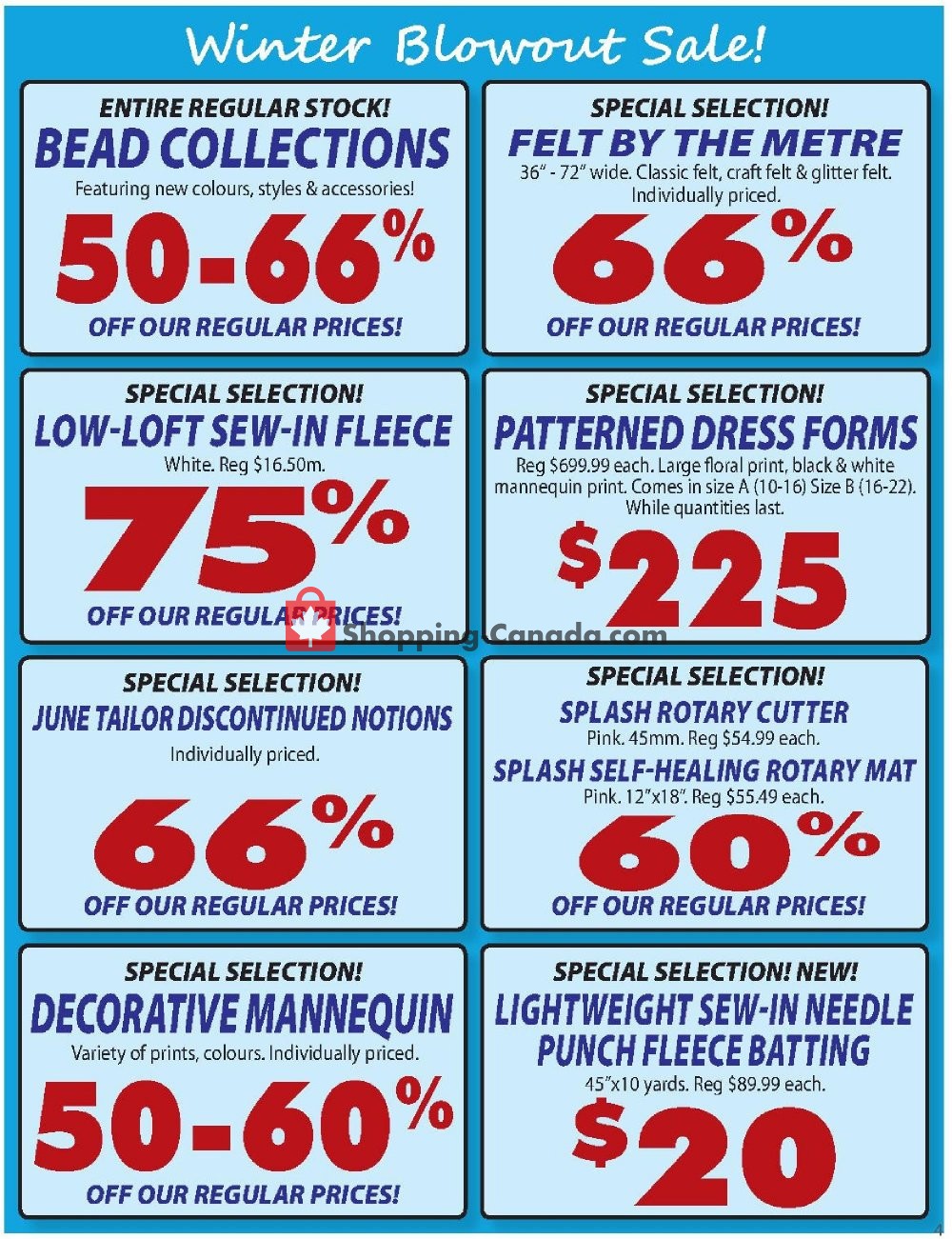 Fabricland flyer from Thursday January 3, 2019 to Thursday January 31, 2019 - page 4