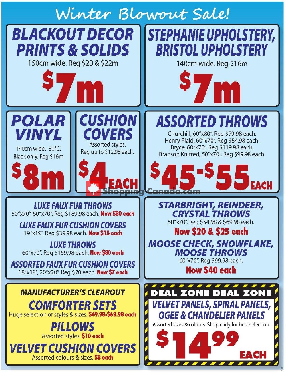 Fabricland flyer from Thursday January 3, 2019 to Thursday January 31, 2019 - page 5