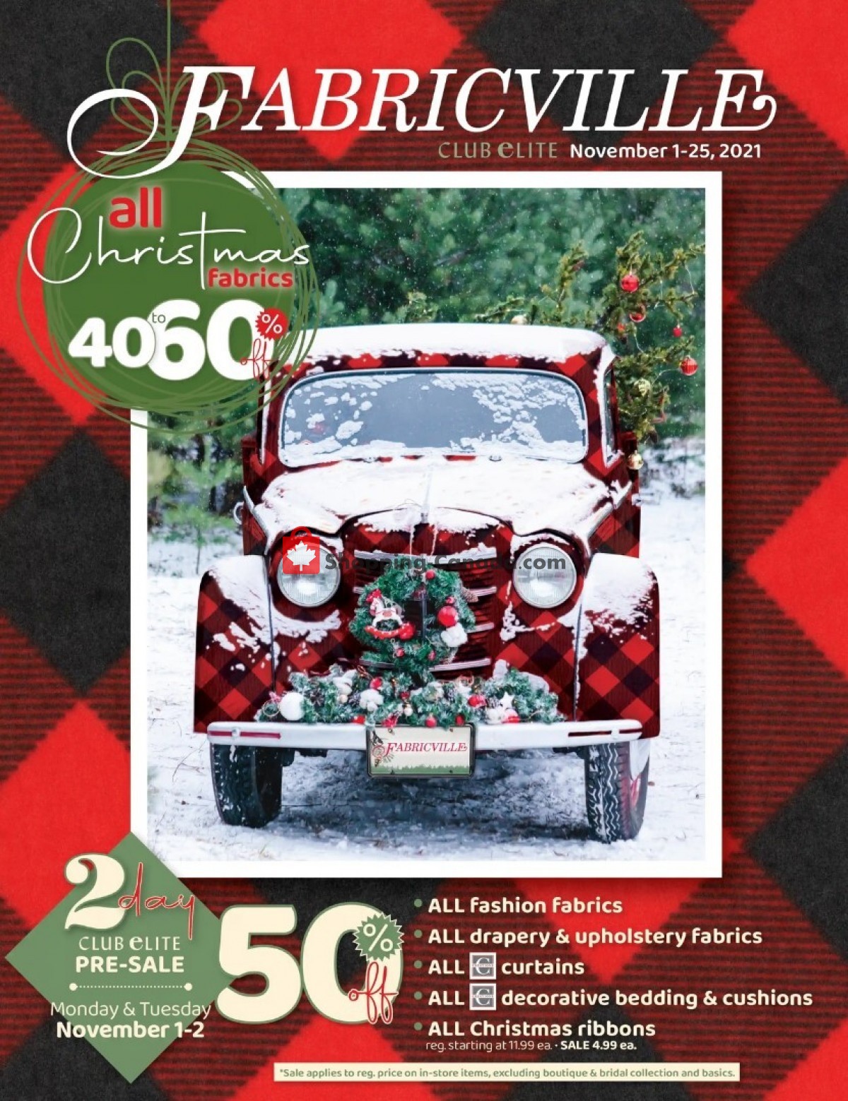 Fabricville Canada, flyer (All Yarn And Knitting Accessories