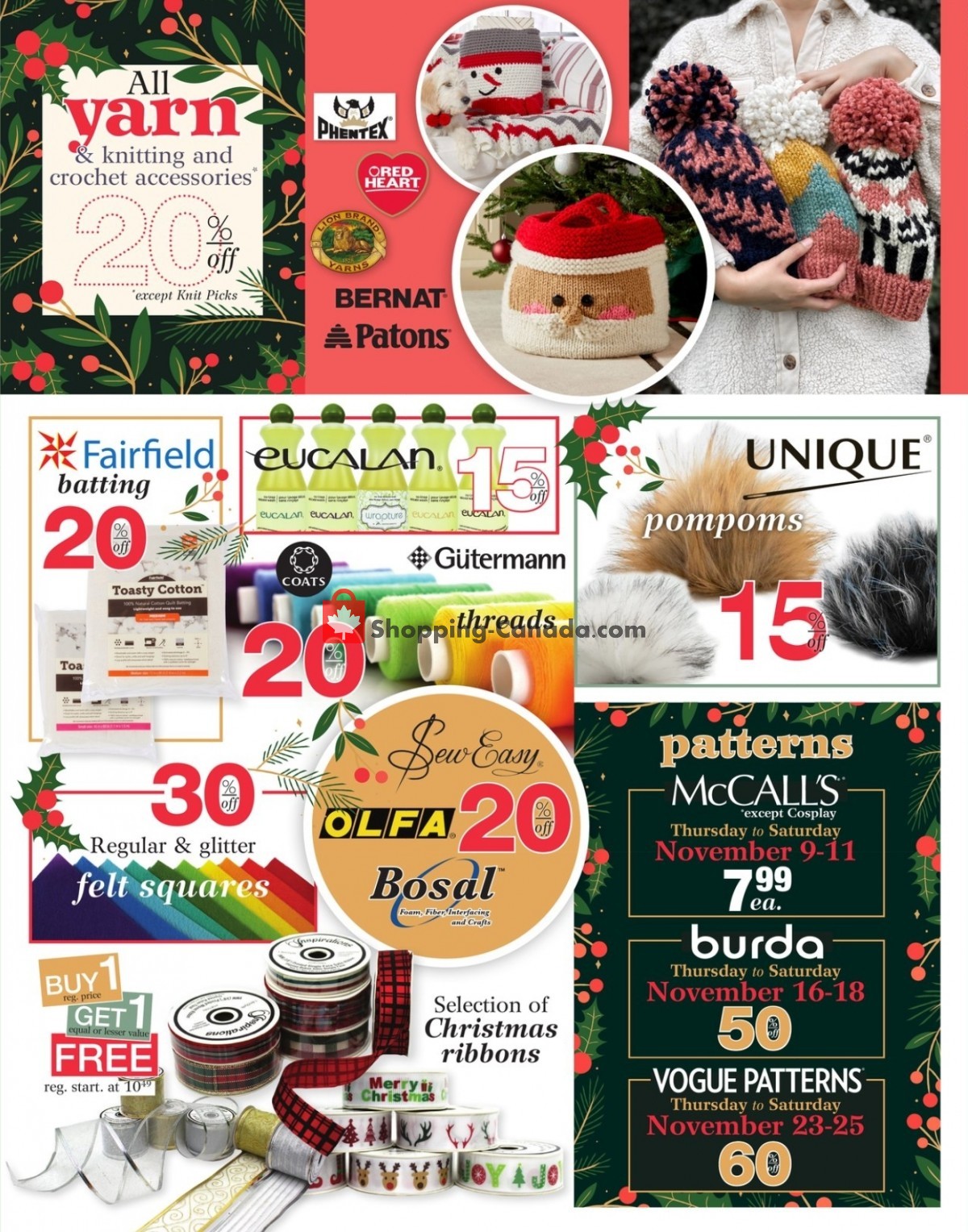 Fabricville flyer from Wednesday November 1, 2023 to Sunday November 26, 2023 - page 7