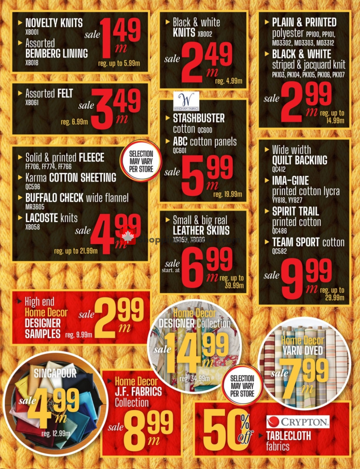 Fabricville flyer from Monday January 8, 2024 to Wednesday January 31, 2024 - page 3