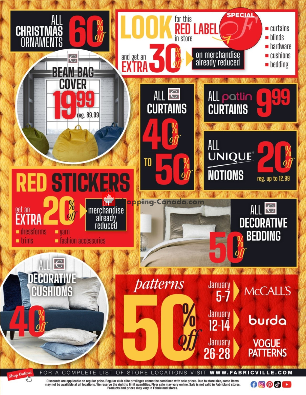 Fabricville flyer from Monday January 8, 2024 to Wednesday January 31, 2024 - page 4