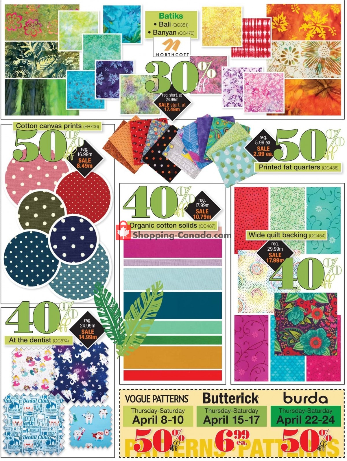 Fabricville flyer from Monday April 5, 2021 to Sunday May 2, 2021 - page 8
