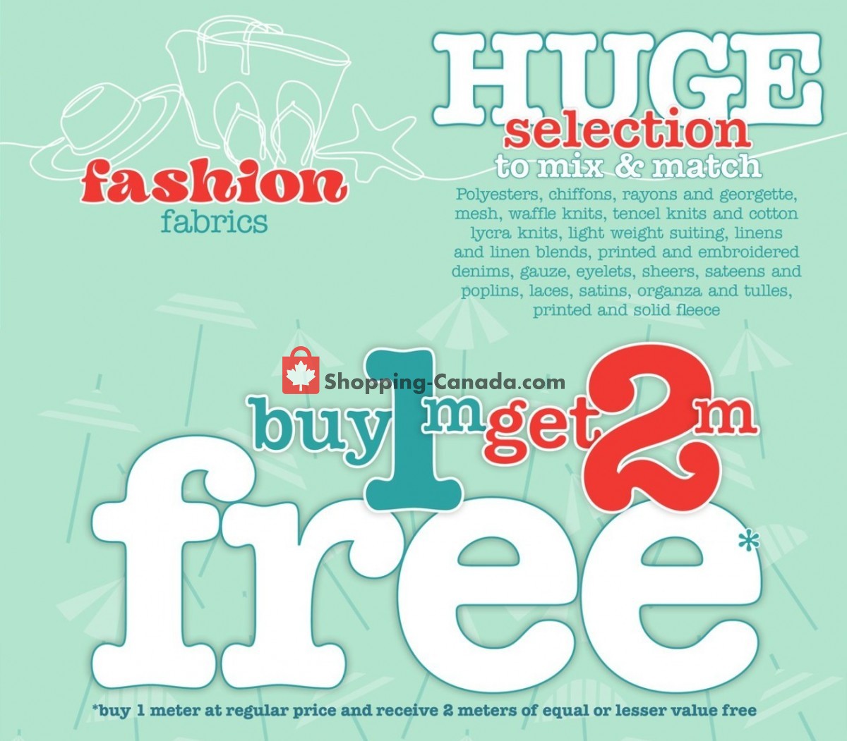 Fabricville flyer from Monday June 19, 2023 to Tuesday July 11, 2023 - page 2