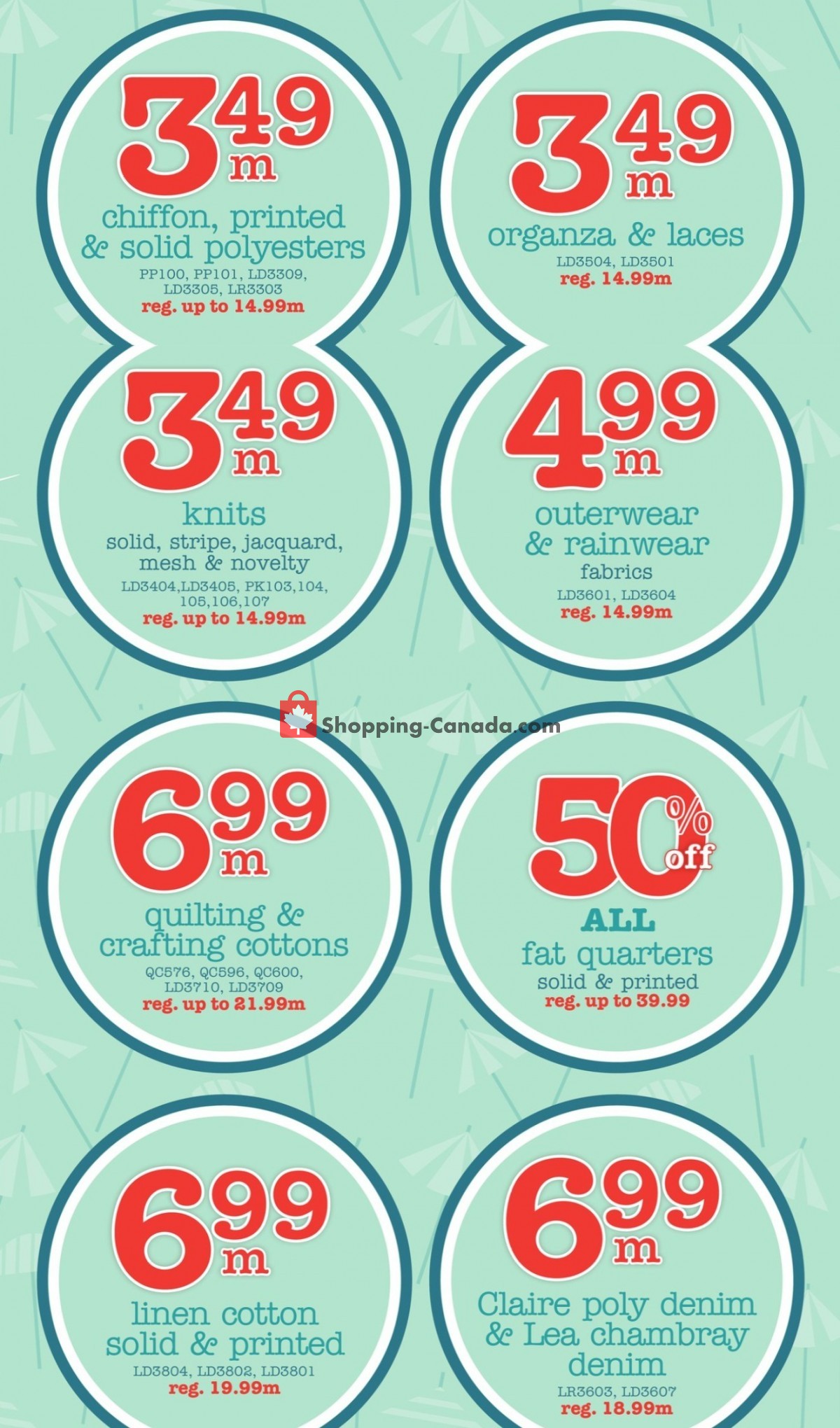 Fabricville flyer from Monday June 19, 2023 to Tuesday July 11, 2023 - page 3