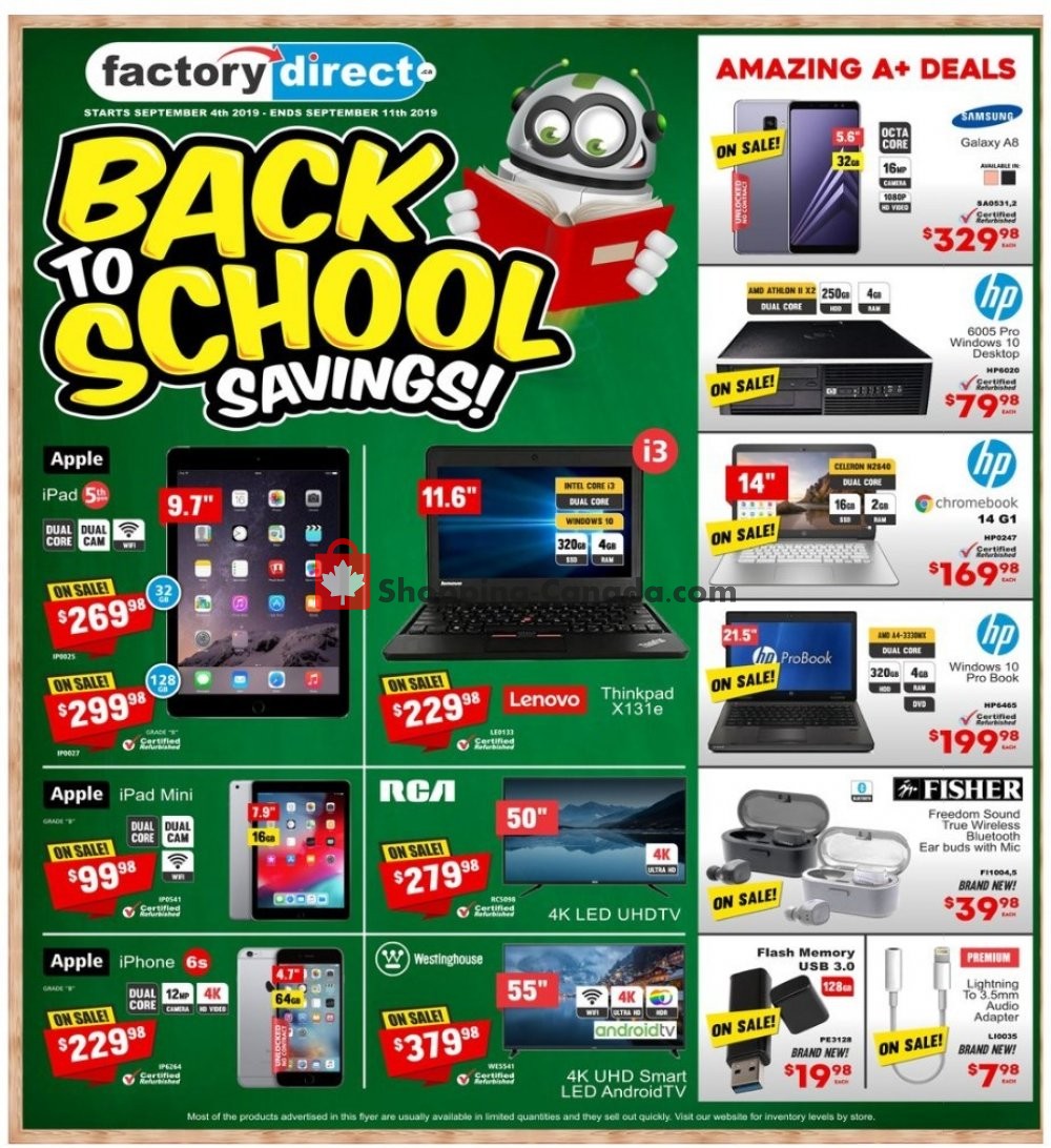 Factorydirect.ca flyer from Wednesday September 4, 2019 to Wednesday September 11, 2019 - page 15