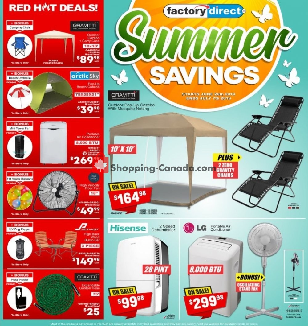 Factorydirect.ca flyer from Wednesday June 26, 2019 to Sunday July 7, 2019 - page 15