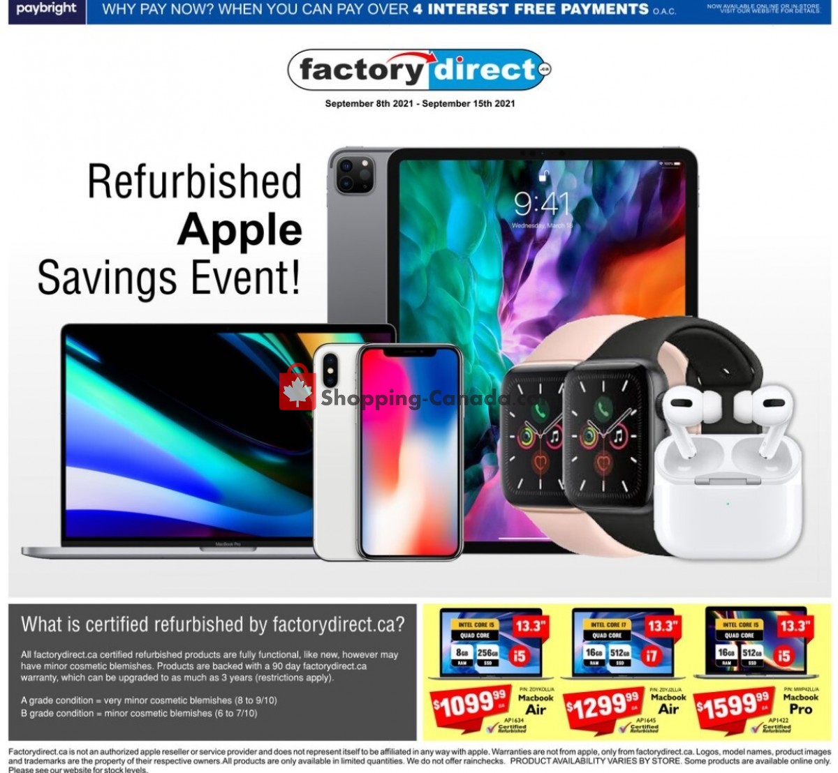 Factorydirect.ca flyer from Wednesday September 8, 2021 to Wednesday September 15, 2021 - page 11