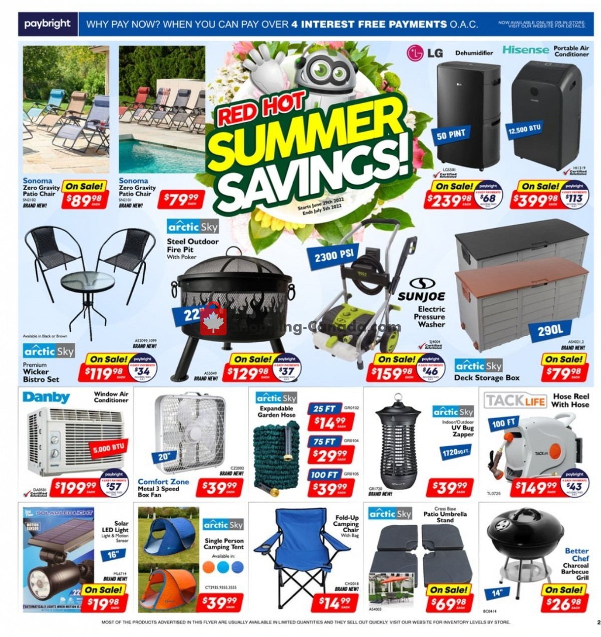 Factorydirect.ca flyer from Wednesday June 29, 2022 to Tuesday July 5, 2022 - page 1