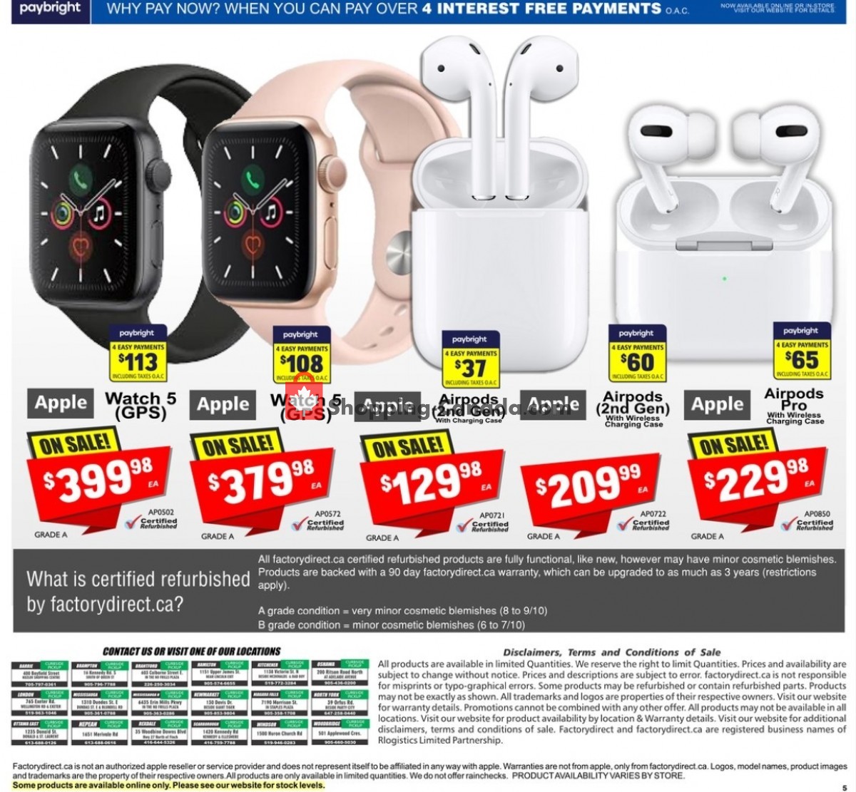 Factorydirect.ca flyer from Wednesday April 28, 2021 to Wednesday May 5, 2021 - page 5