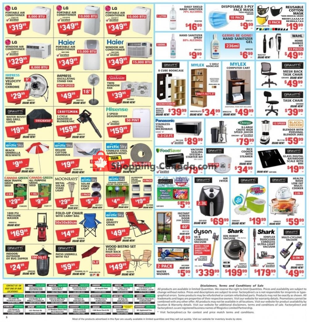 Factorydirect.ca flyer from Wednesday July 1, 2020 to Wednesday July 8, 2020 - page 5