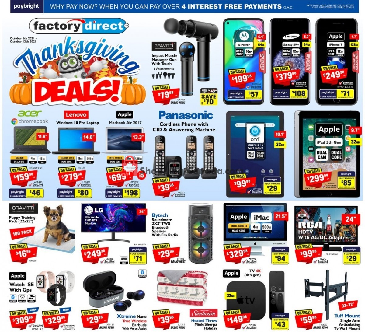 Factorydirect.ca flyer from Wednesday October 6, 2021 to Wednesday October 13, 2021 - page 1