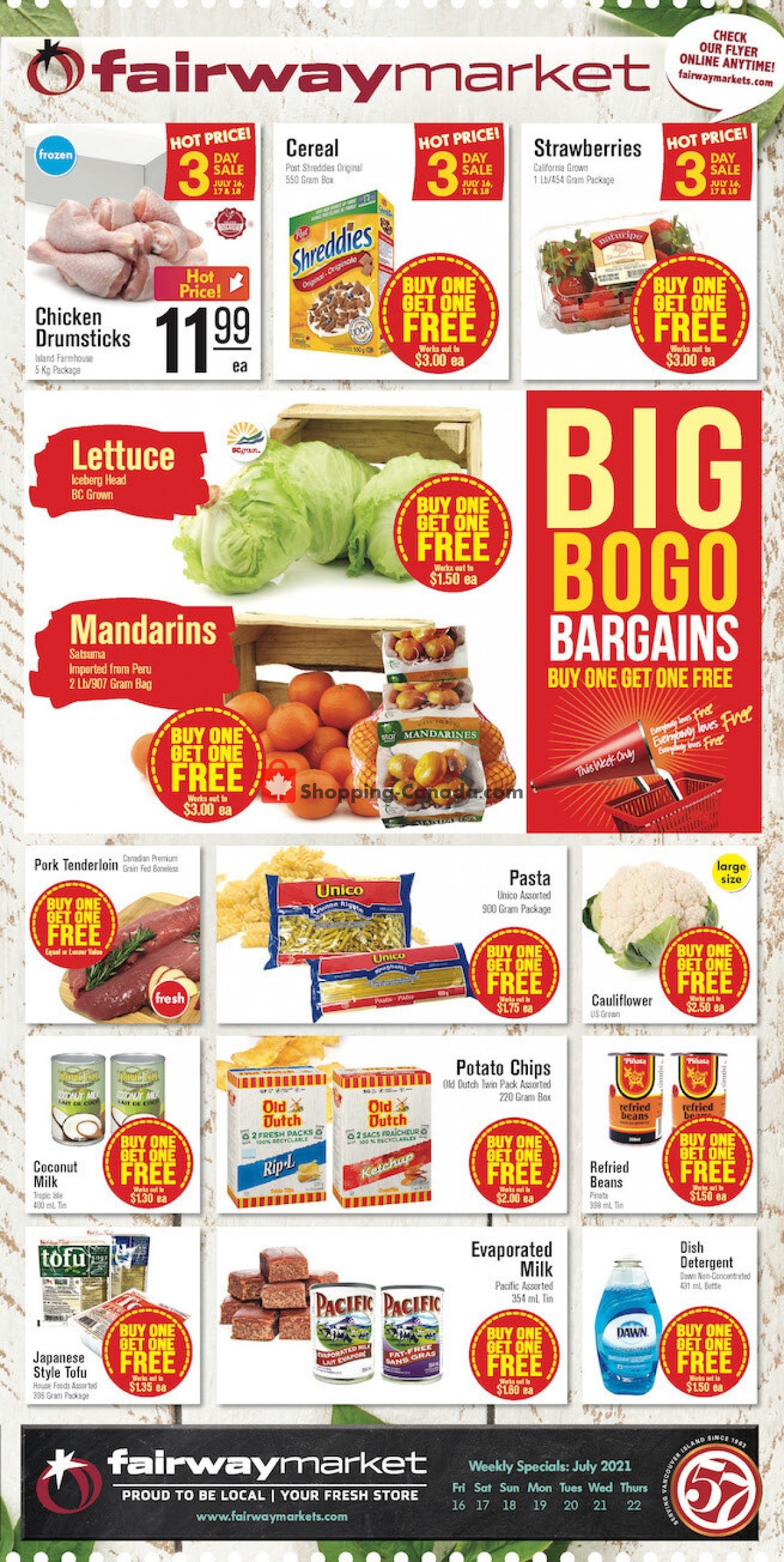 Fairway Market flyer from Friday July 16, 2021 to Thursday July 22, 2021 - page 1