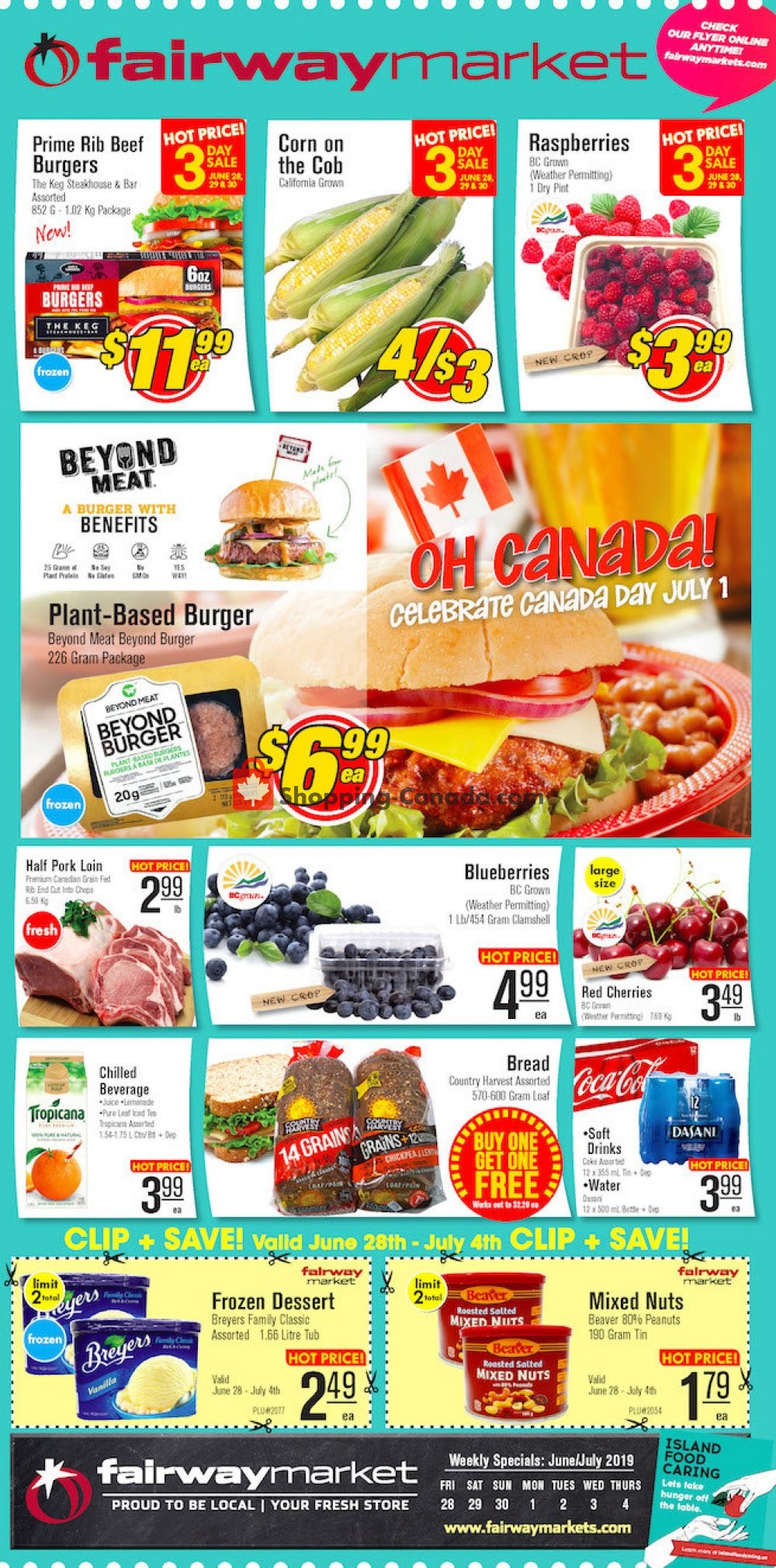 Fairway Market flyer from Friday June 28, 2019 to Thursday July 4, 2019 - page 1