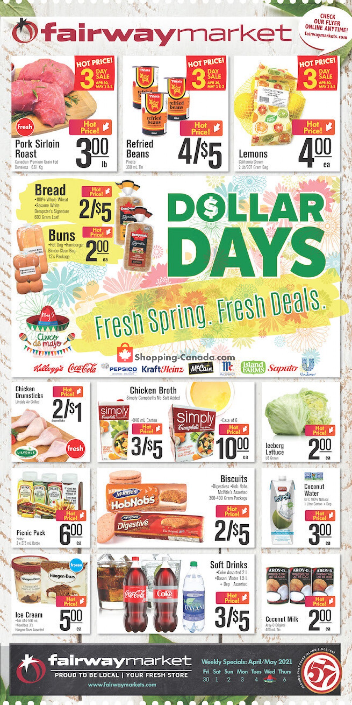 Fairway Market flyer from Friday April 30, 2021 to Thursday May 6, 2021 - page 1