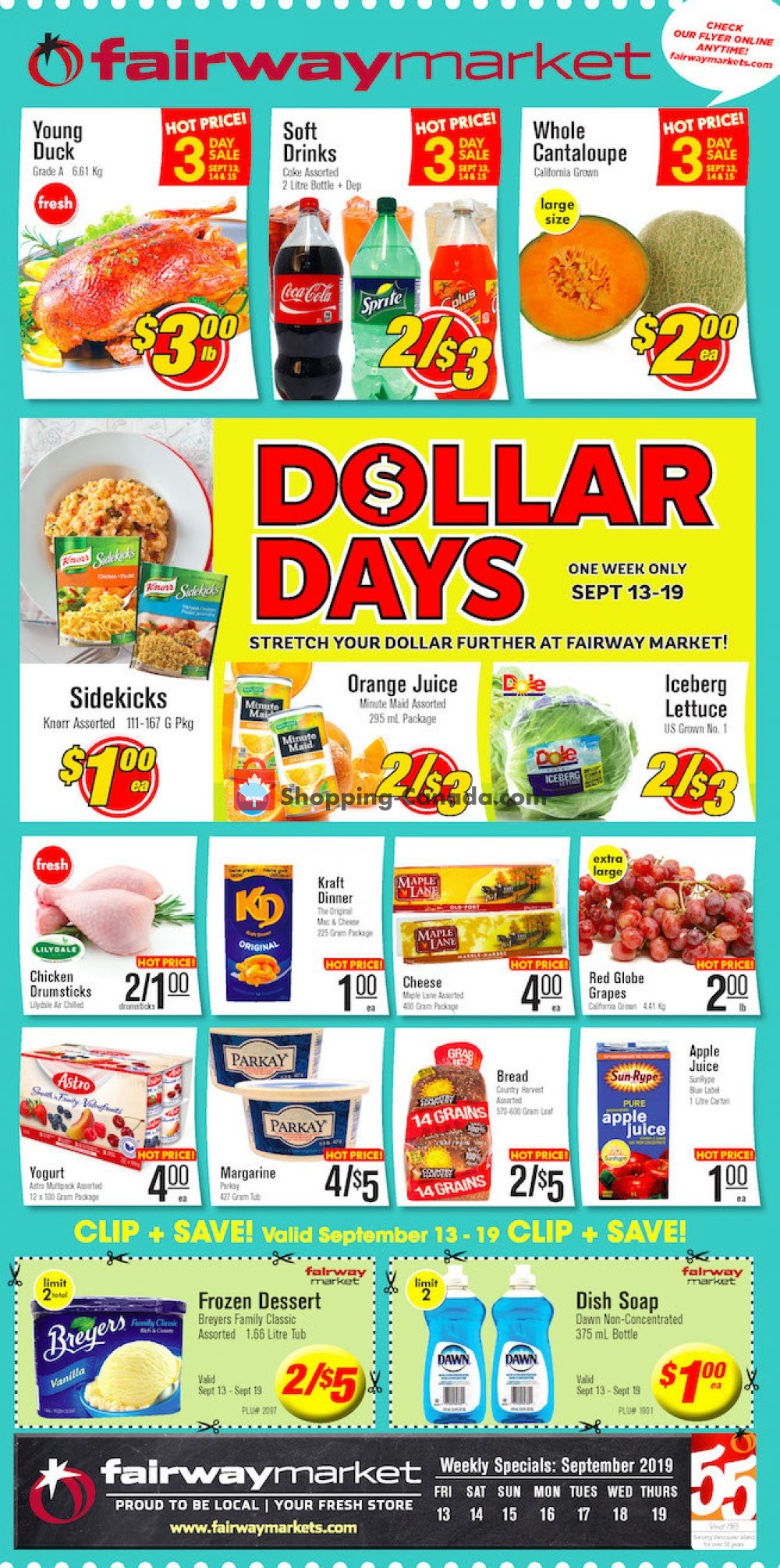 Fairway Market flyer from Friday September 13, 2019 to Thursday September 19, 2019 - page 1
