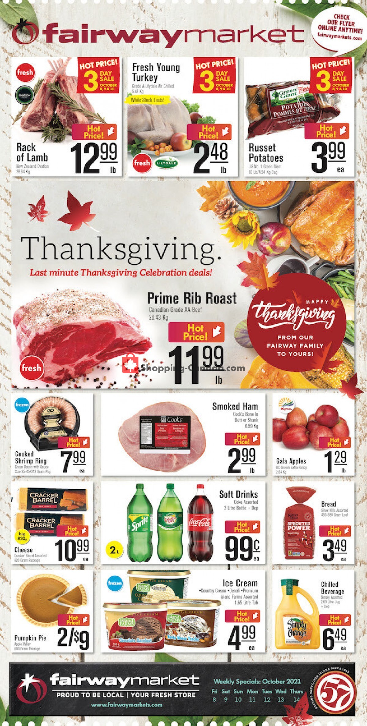 Fairway Market flyer from Friday October 8, 2021 to Thursday October 14, 2021 - page 1