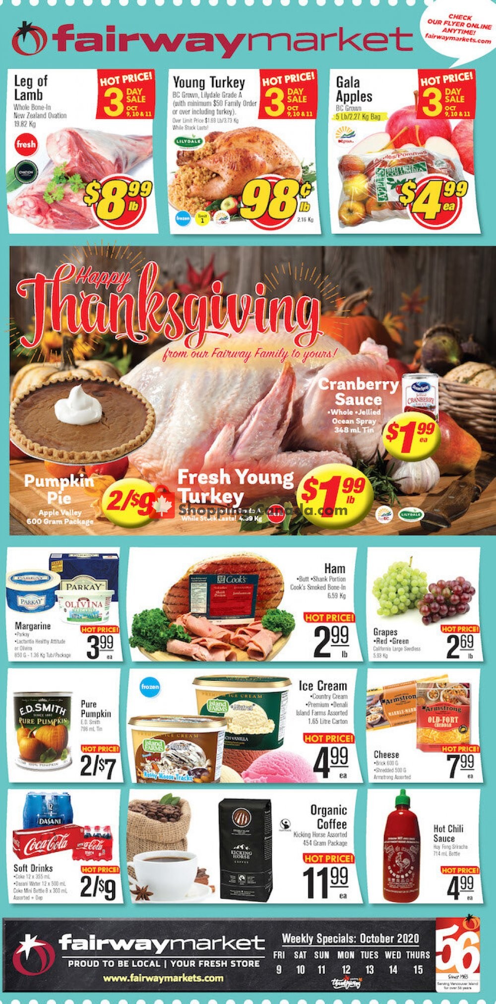 Fairway Market flyer from Friday October 9, 2020 to Thursday October 15, 2020 - page 1