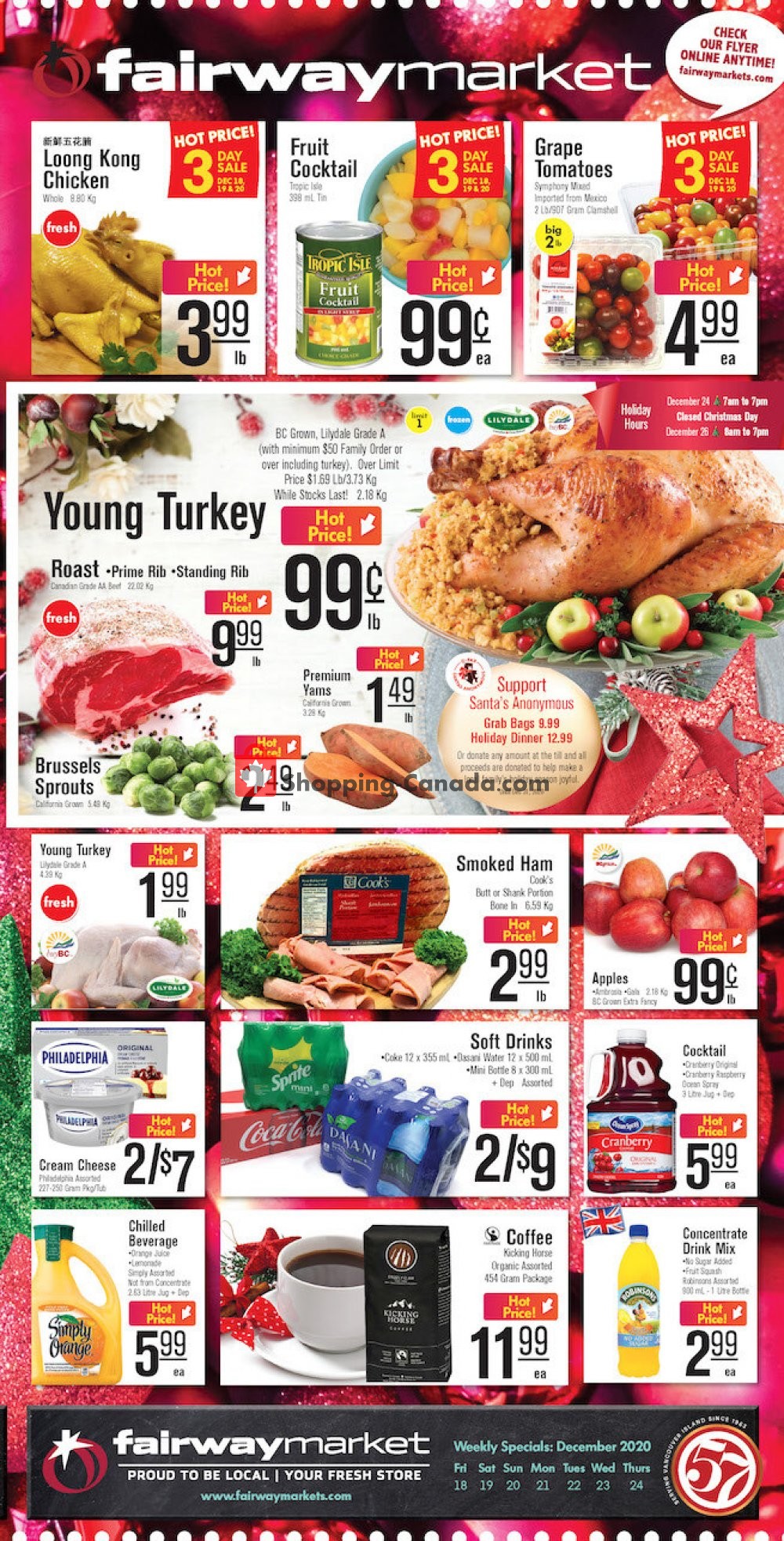 Fairway Market flyer from Friday December 18, 2020 to Thursday December 24, 2020 - page 1