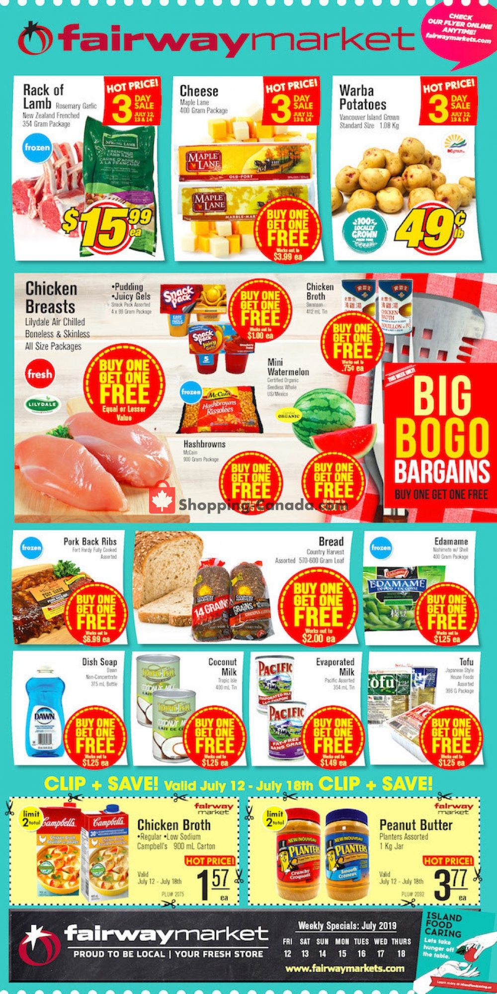Fairway Market flyer from Friday July 12, 2019 to Thursday July 18, 2019 - page 1