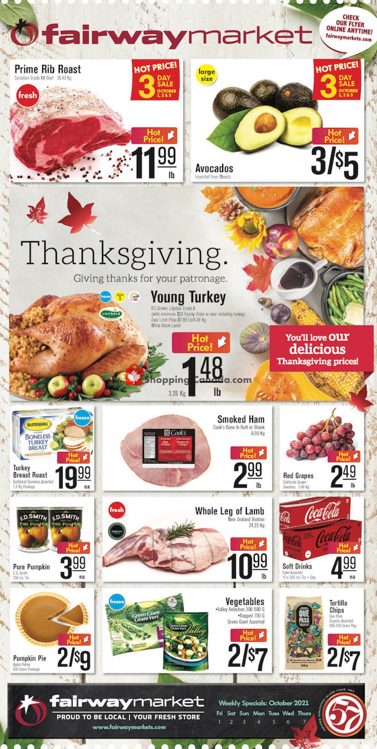 Fairway Market flyer from Friday October 1, 2021 to Thursday October 7, 2021 - page 1