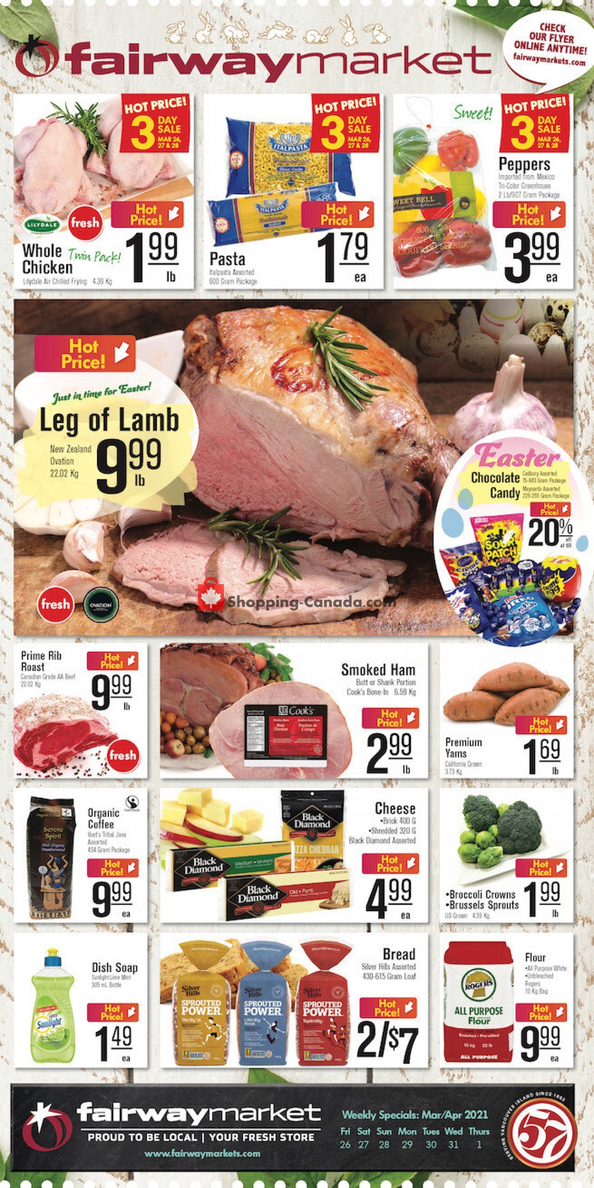Fairway Market flyer from Friday March 26, 2021 to Thursday April 1, 2021 - page 1