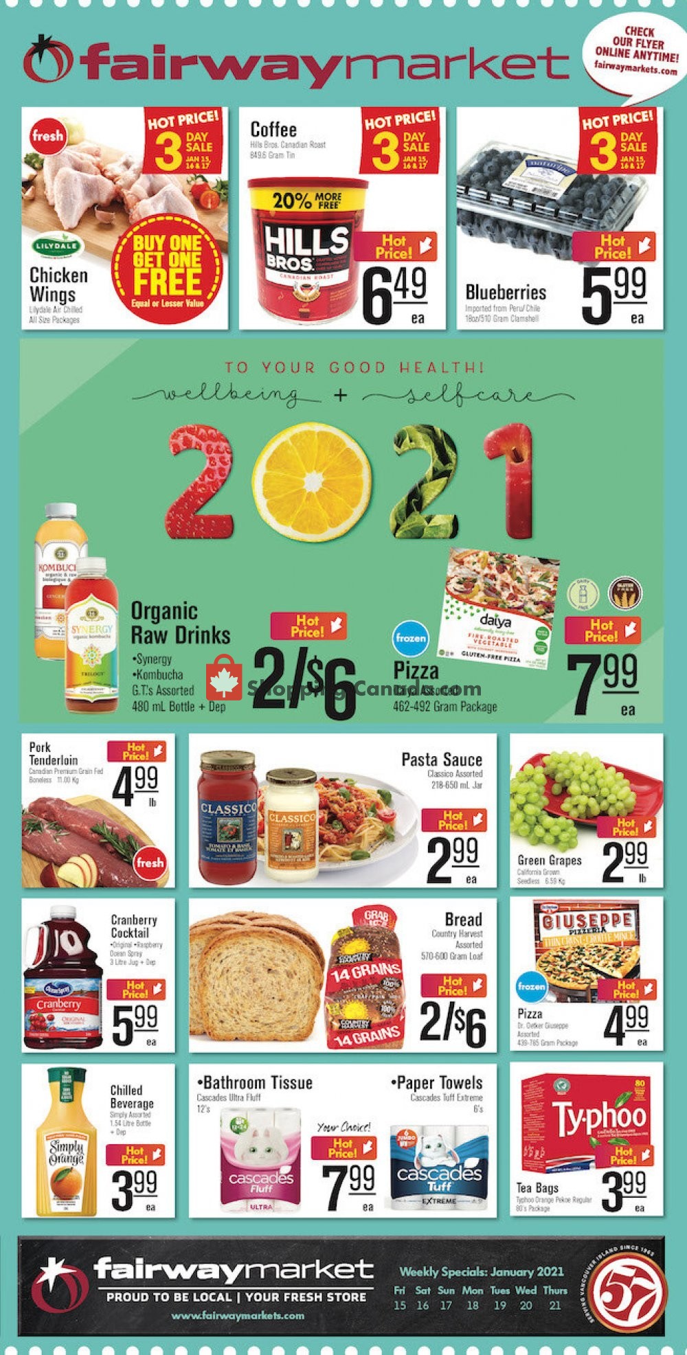 Fairway Market flyer from Friday January 15, 2021 to Thursday January 21, 2021 - page 1